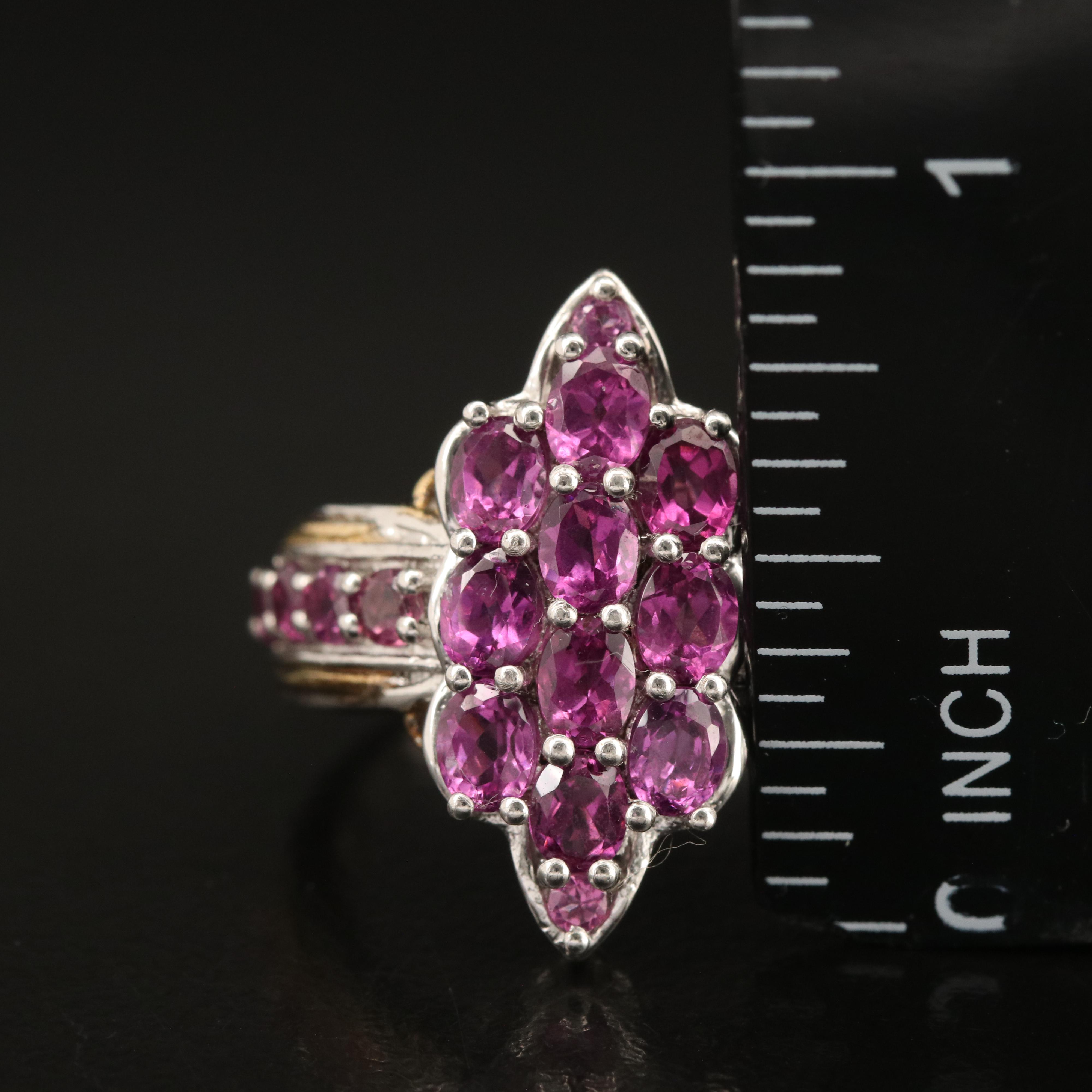 Sterling Tanzanite, Garnet and Opal Doublet Rings