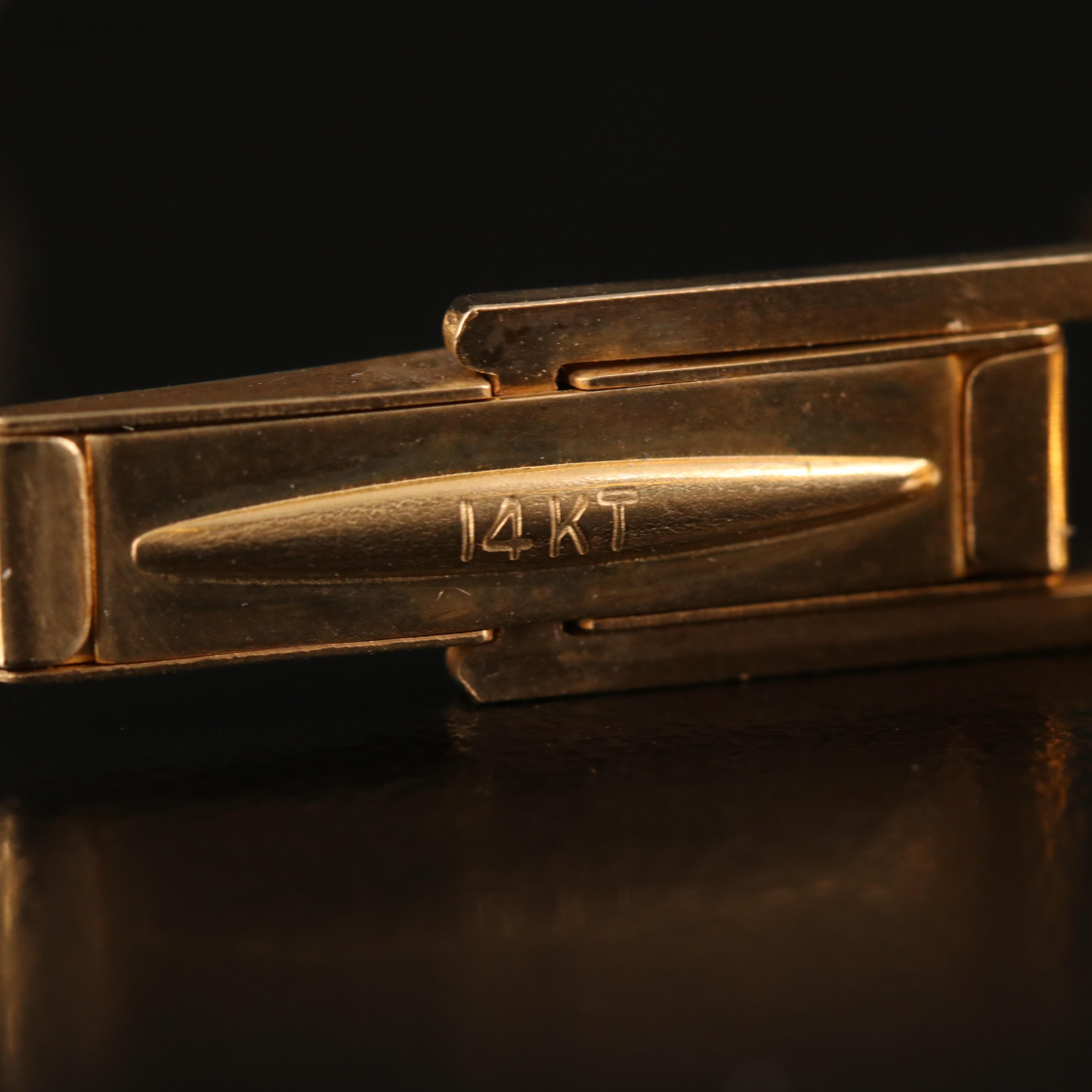 The Golden Bear 14K Bear Fetish Cufflinks with Branded Drawstring Pouch