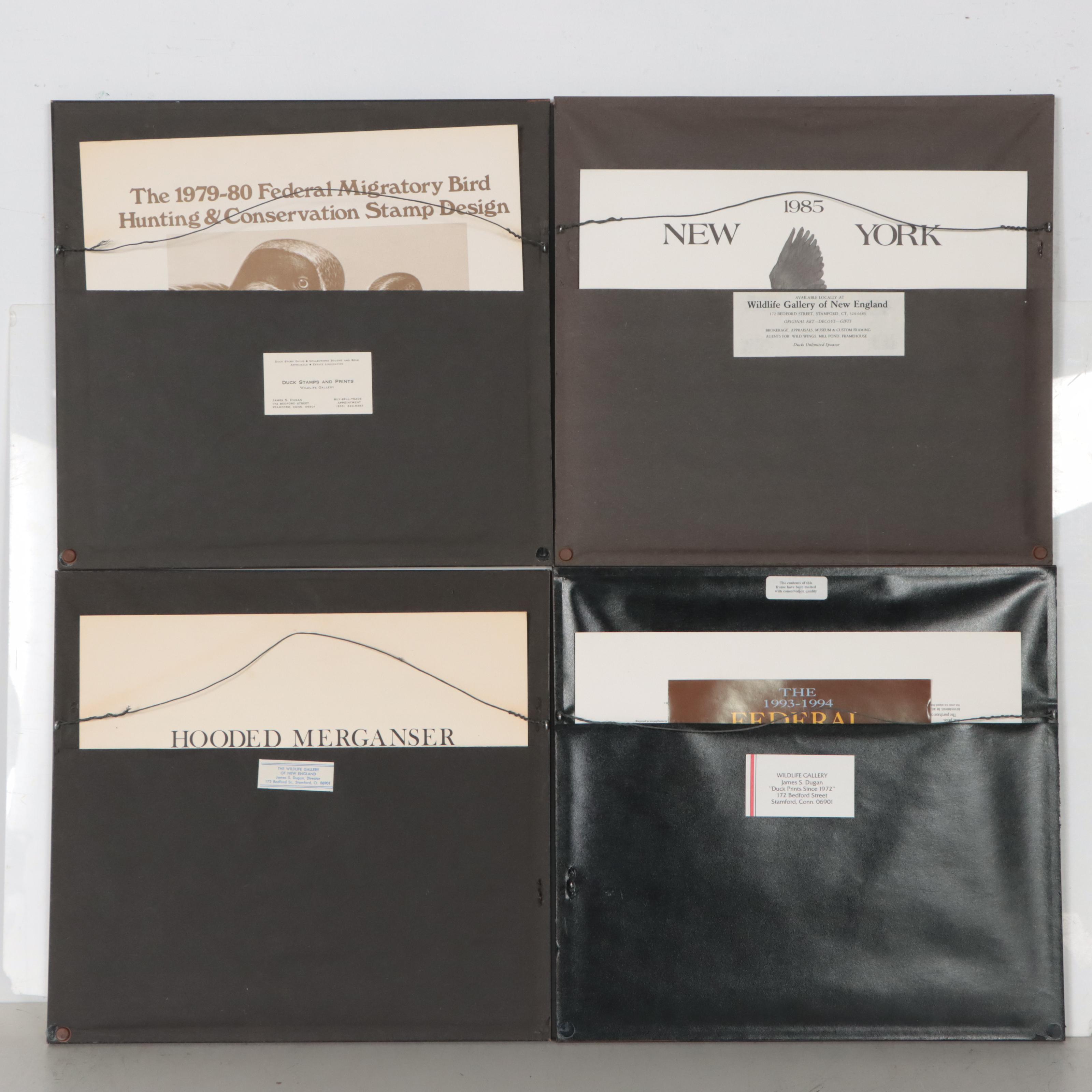 Waterfowl Themed Offset Lithographs and Postage Stamps