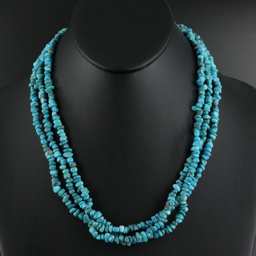 Relios Turquoise Torsade with Sterling Clasp