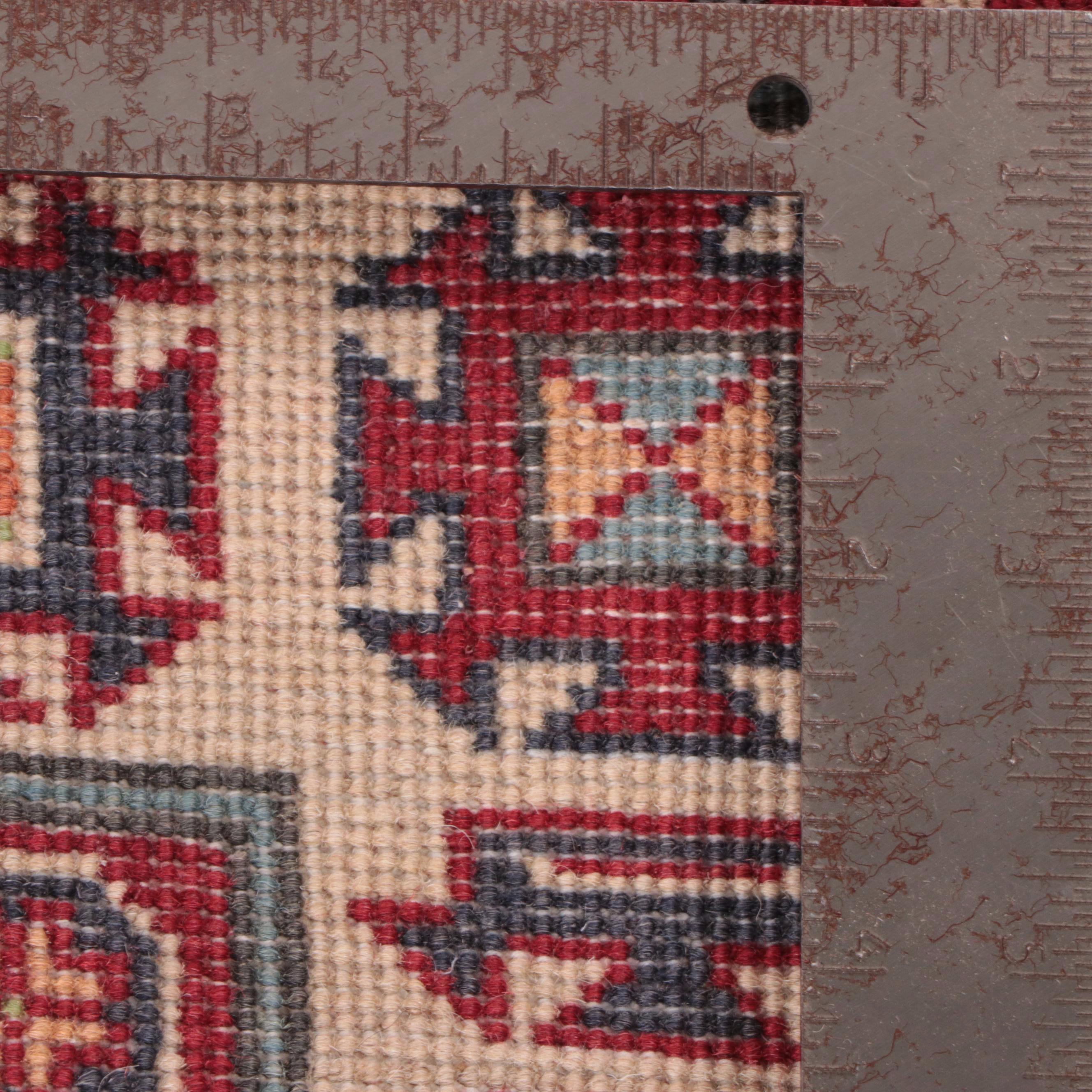 3' x 4'2 Hand-Knotted Pakistani Kazak Area Rug