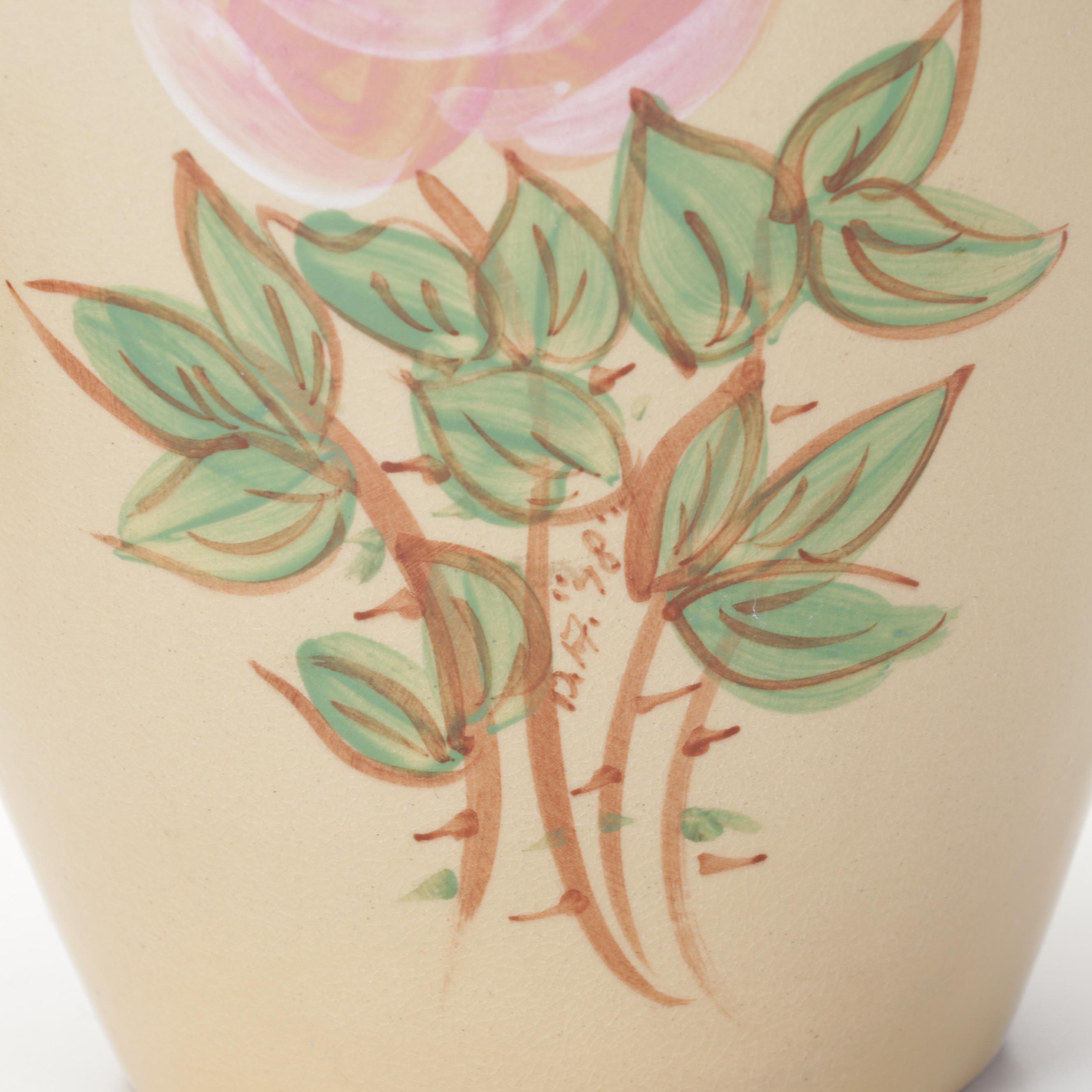 Dorothy Archer for Robinson Ramsbottom Hand-Painted Pottery Vases, 1970s