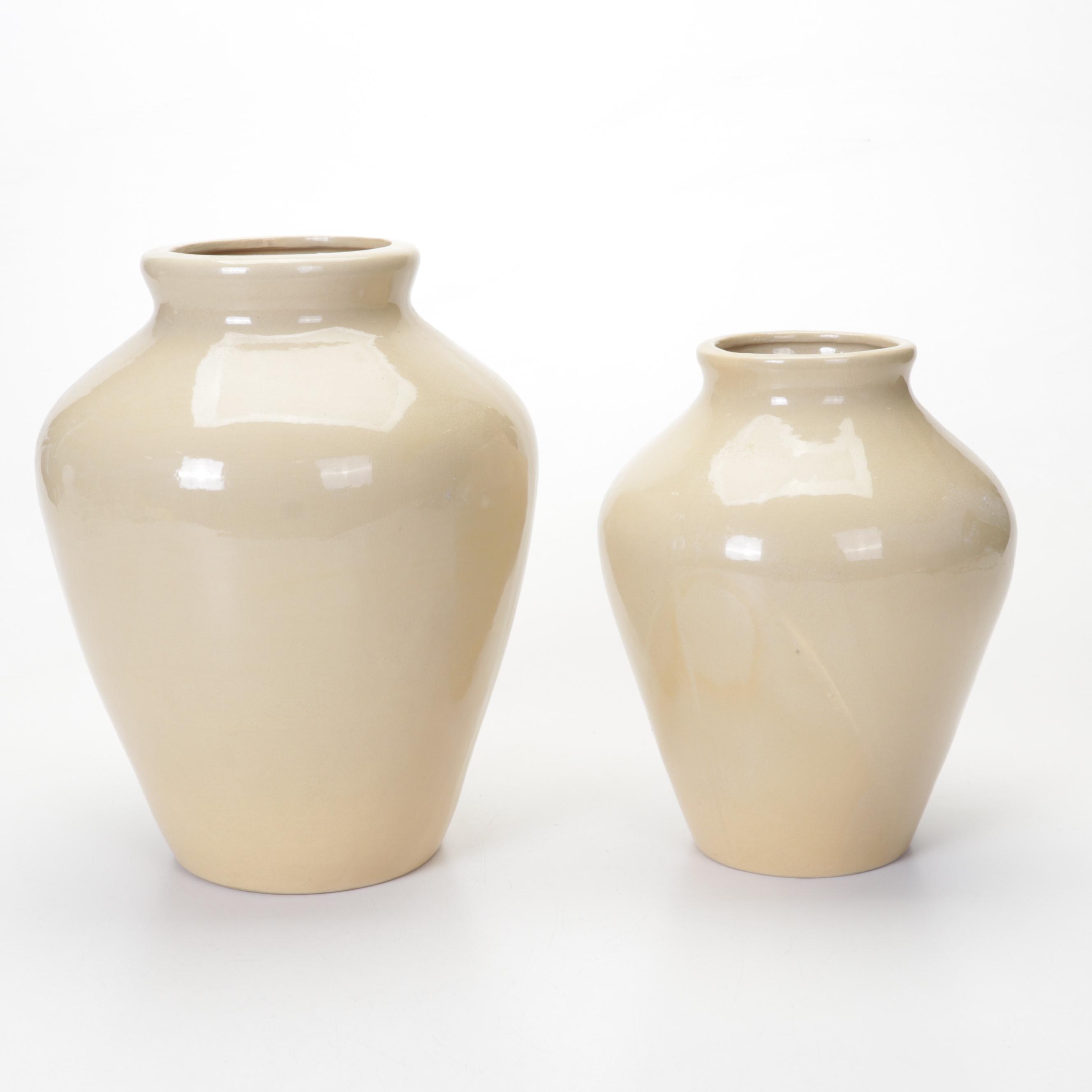 Dorothy Archer for Robinson Ramsbottom Hand-Painted Pottery Vases, 1970s