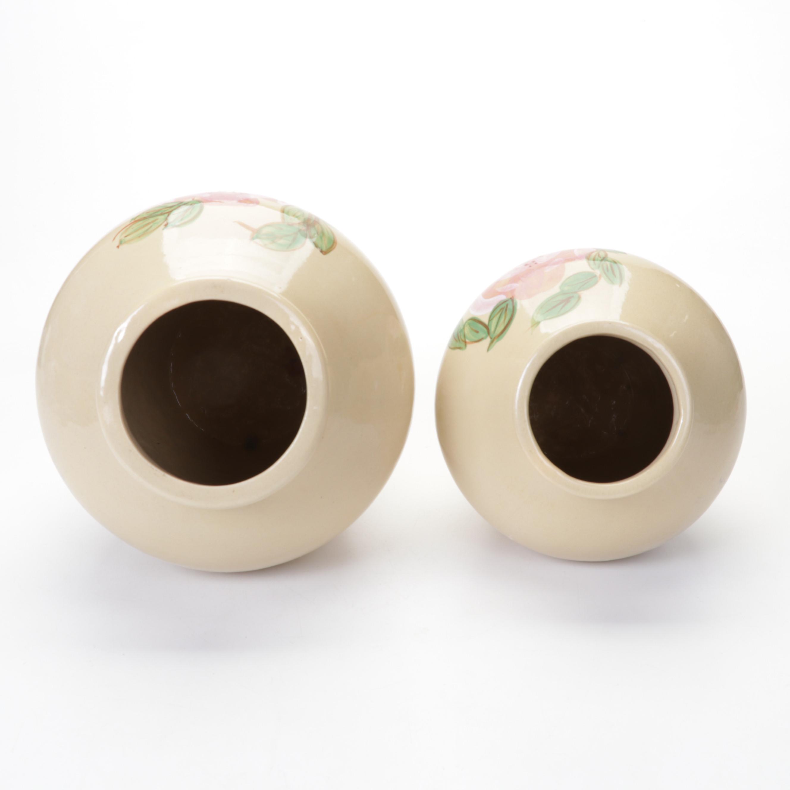 Dorothy Archer for Robinson Ramsbottom Hand-Painted Pottery Vases, 1970s