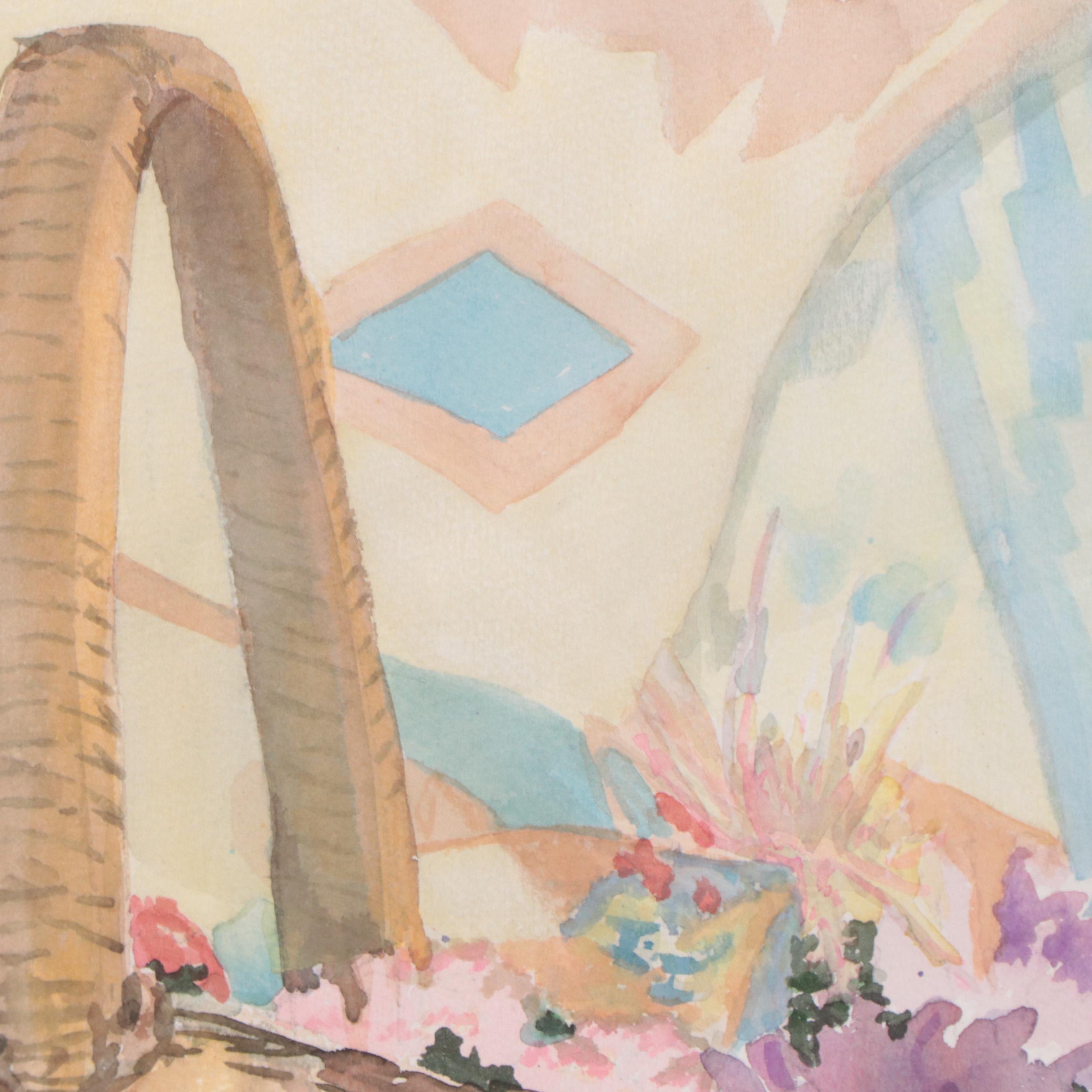 Susan Grier Still Life Watercolor Painting Flowers, 21st Century