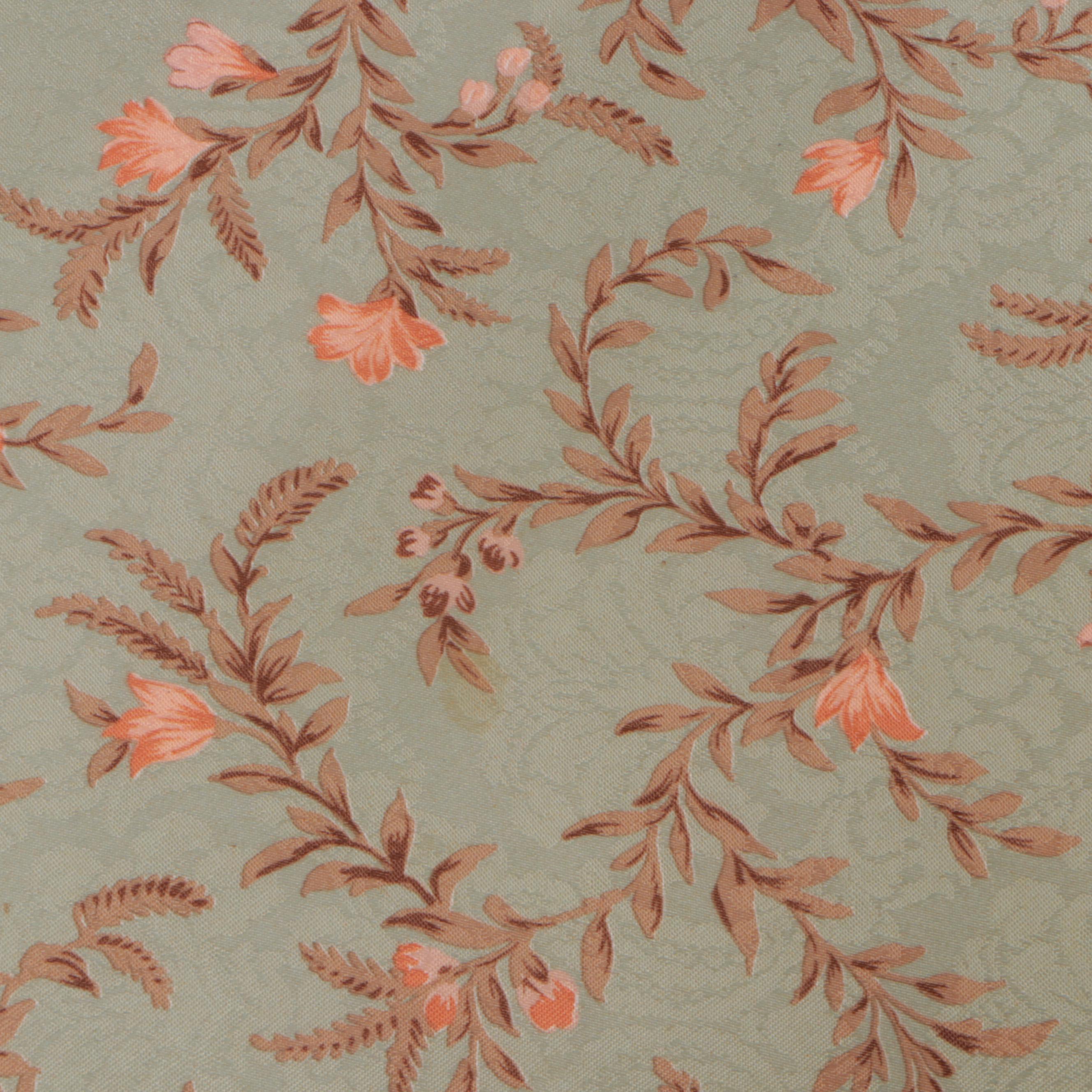 Jacobean Style Walnut and Custom-Upholstered Vanity Chair, circa 1930