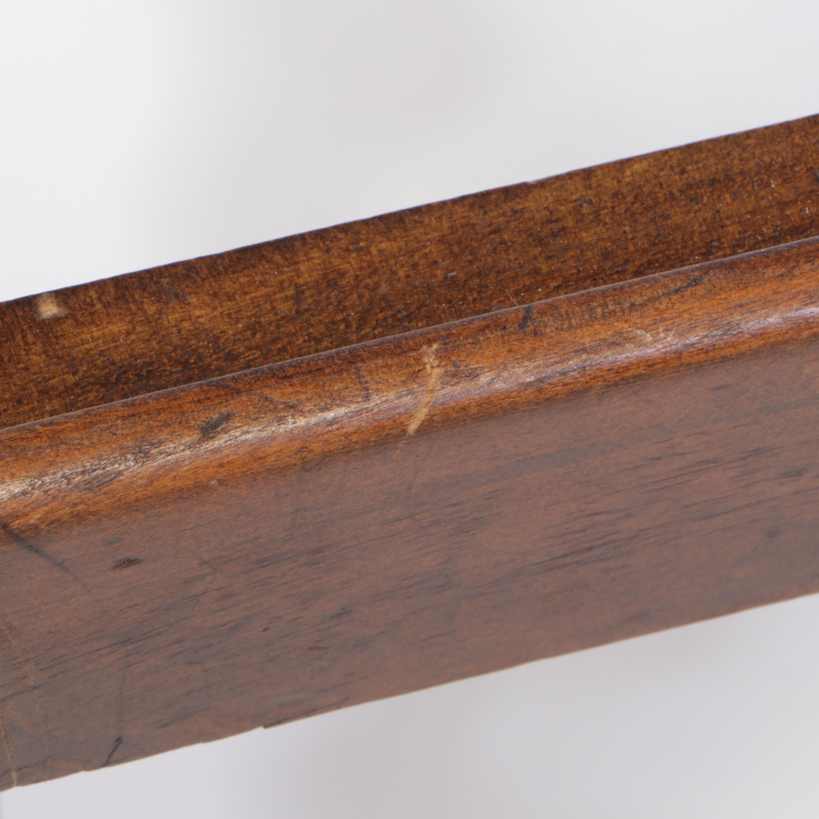 Jacobean Style Walnut and Custom-Upholstered Vanity Chair, circa 1930