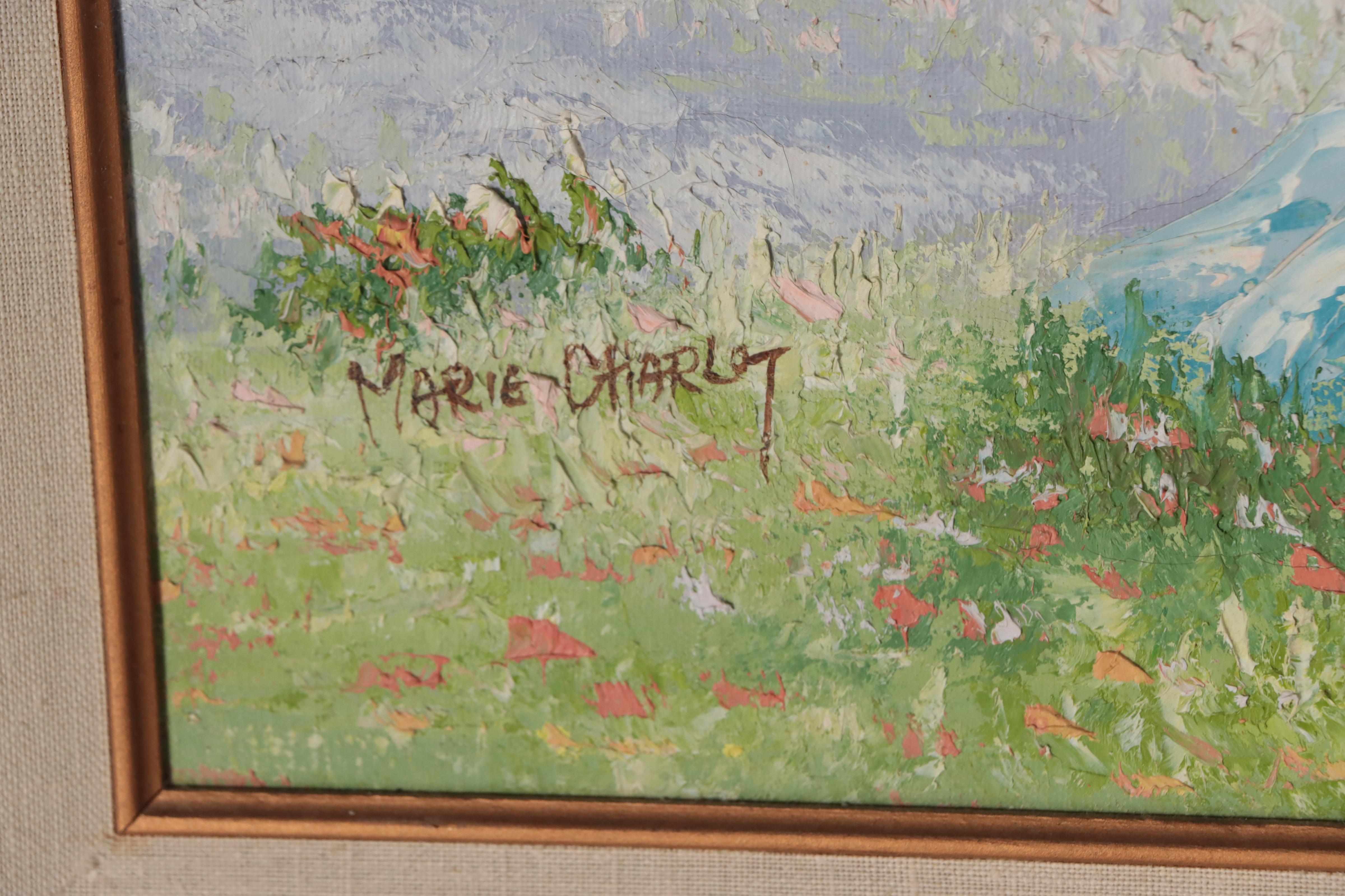 Marie Charley Impressionist Style Coastal Landscape Oil Painting