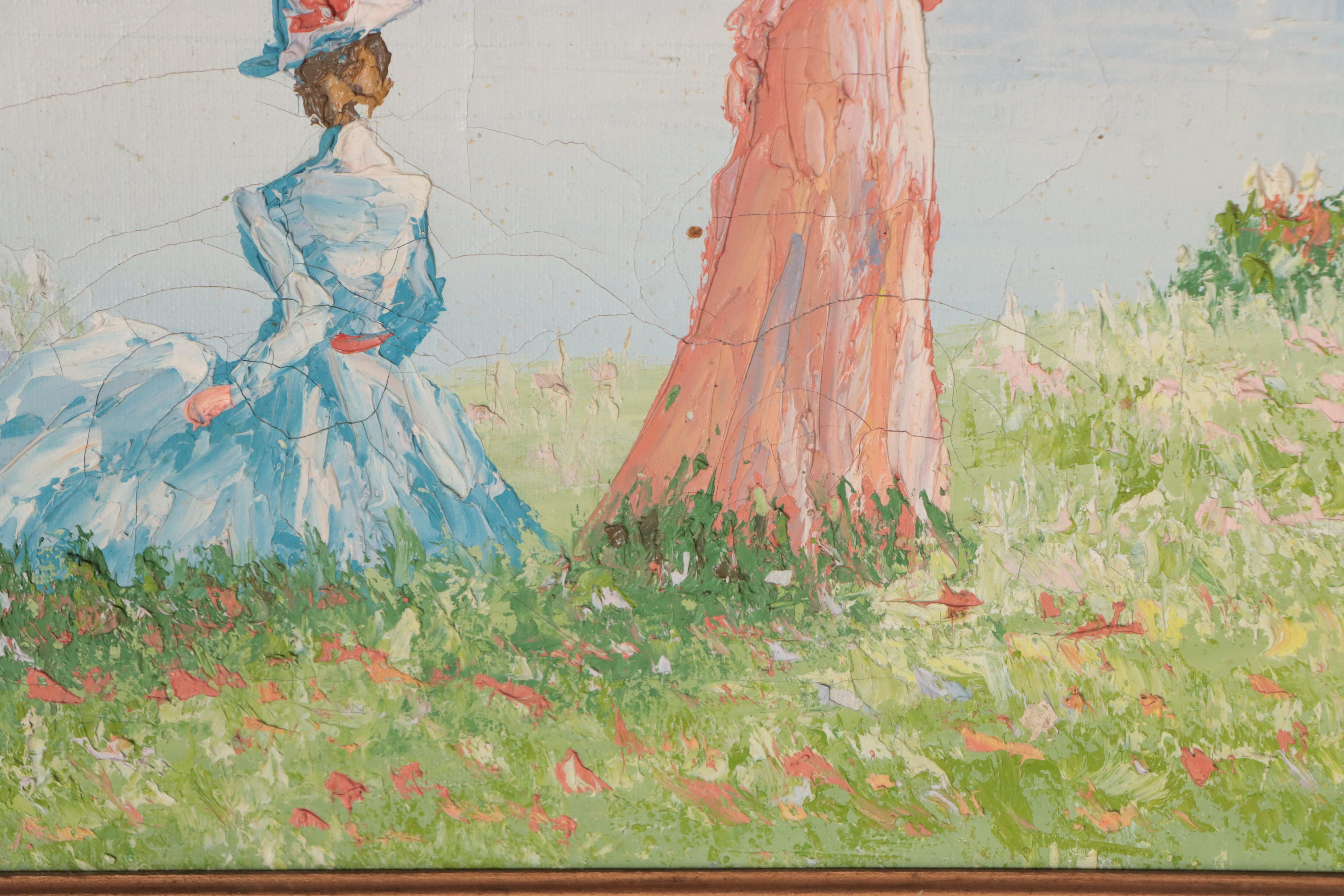 Marie Charley Impressionist Style Coastal Landscape Oil Painting