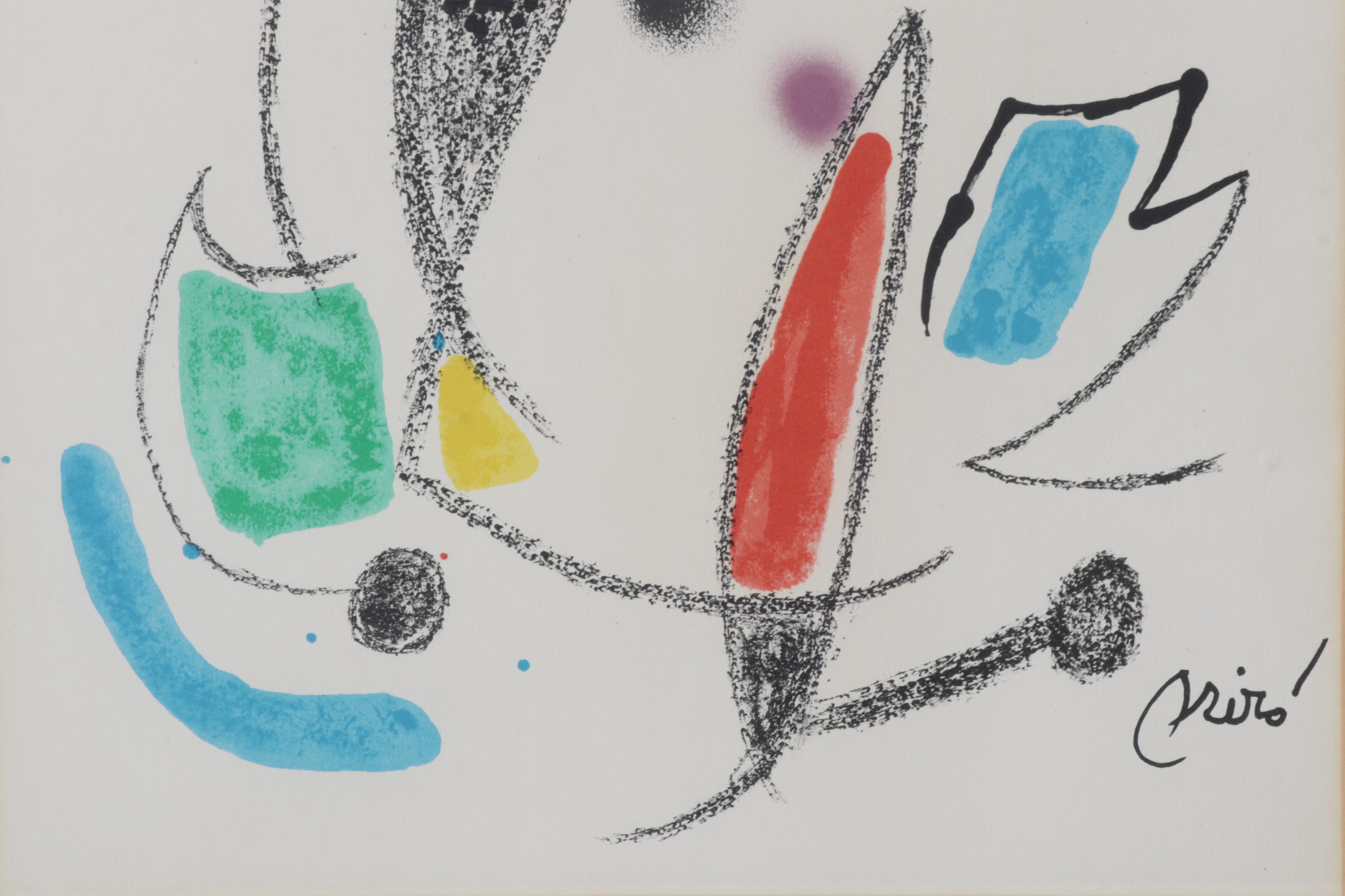 Joan Miró Color Lithograph "Dragonfly," Circa 1975