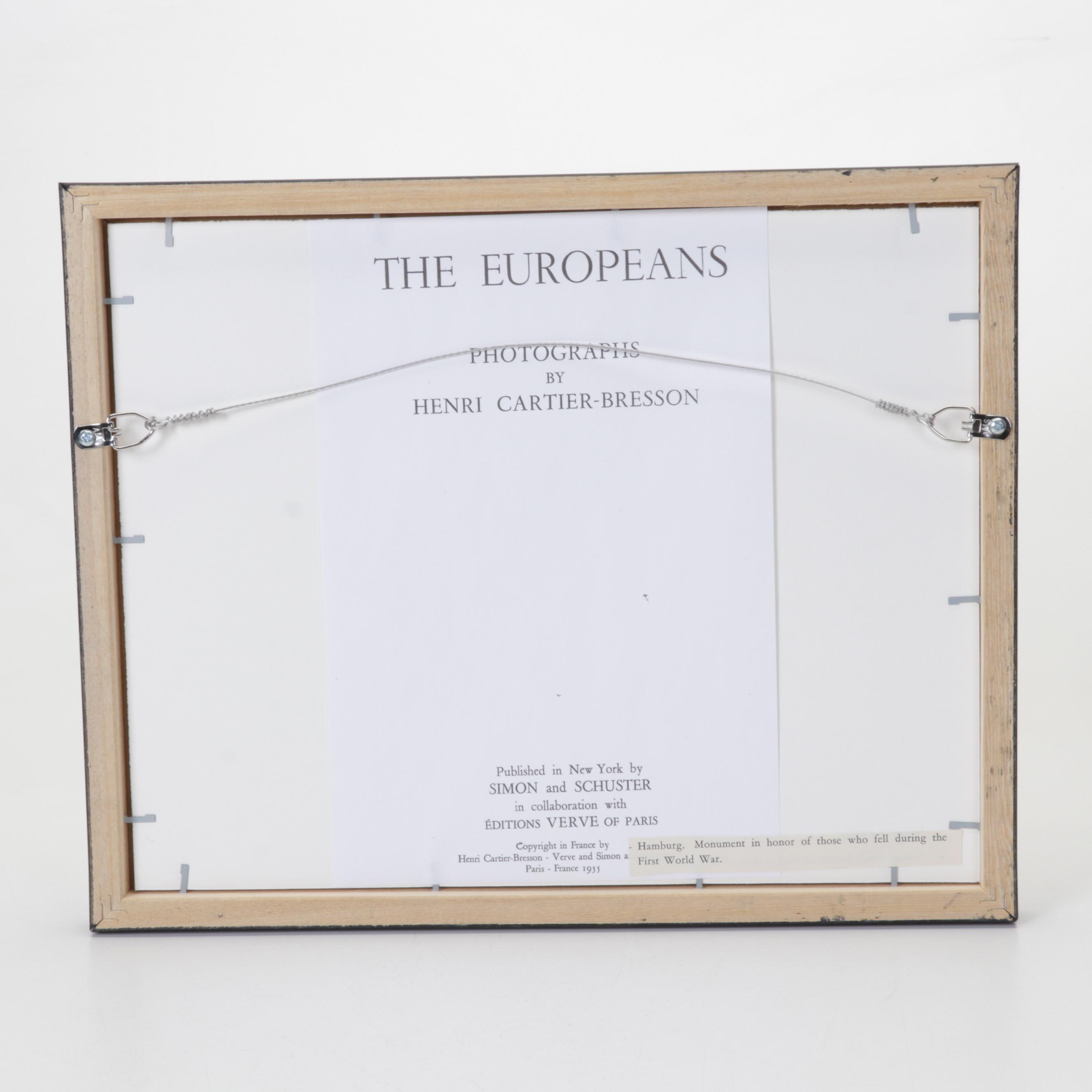 Henri Cartier-Bresson Rotogravure "Hamburg" From "The Europeans," 1955