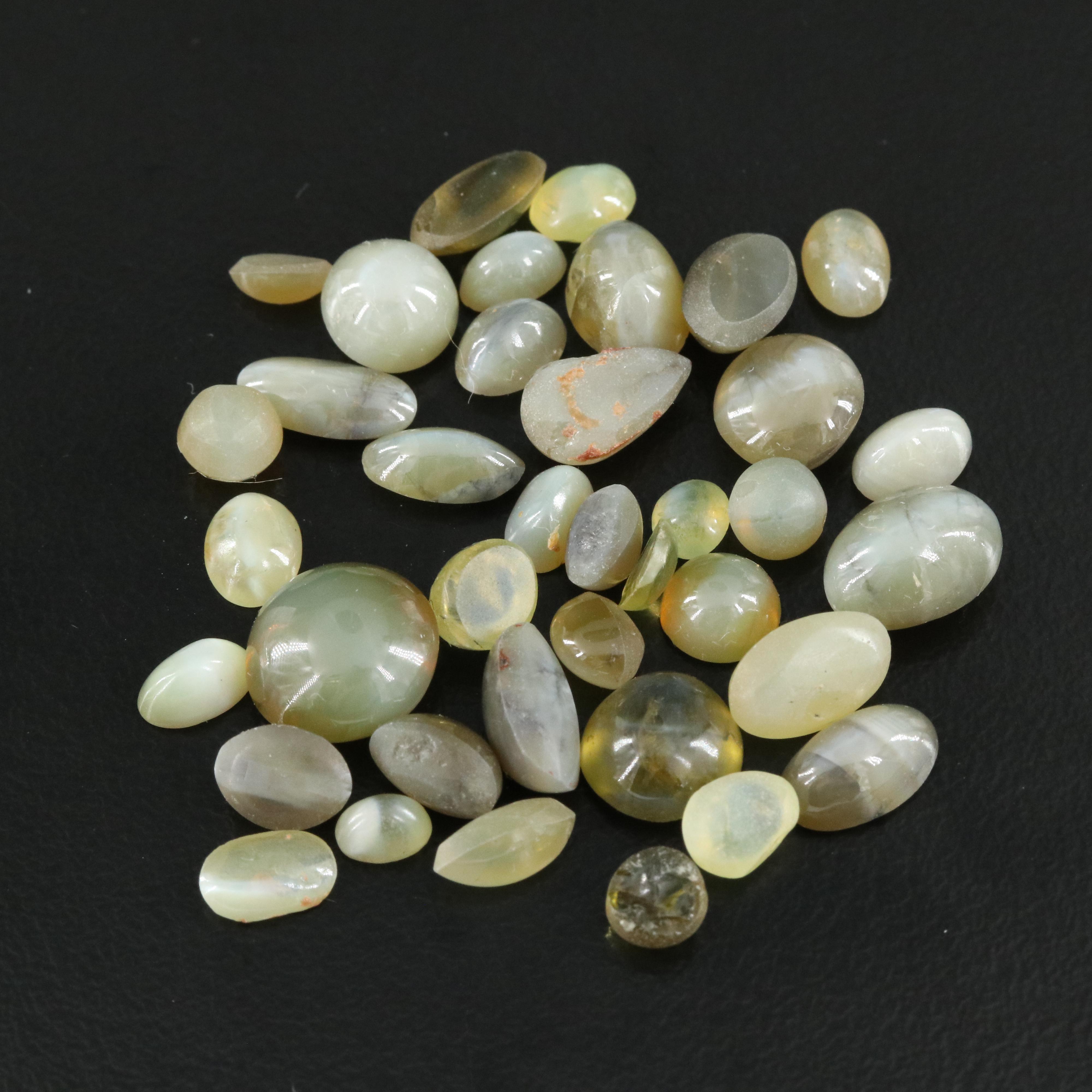 Loose 43.97 CTW Cat's Eye Chrysoberyl