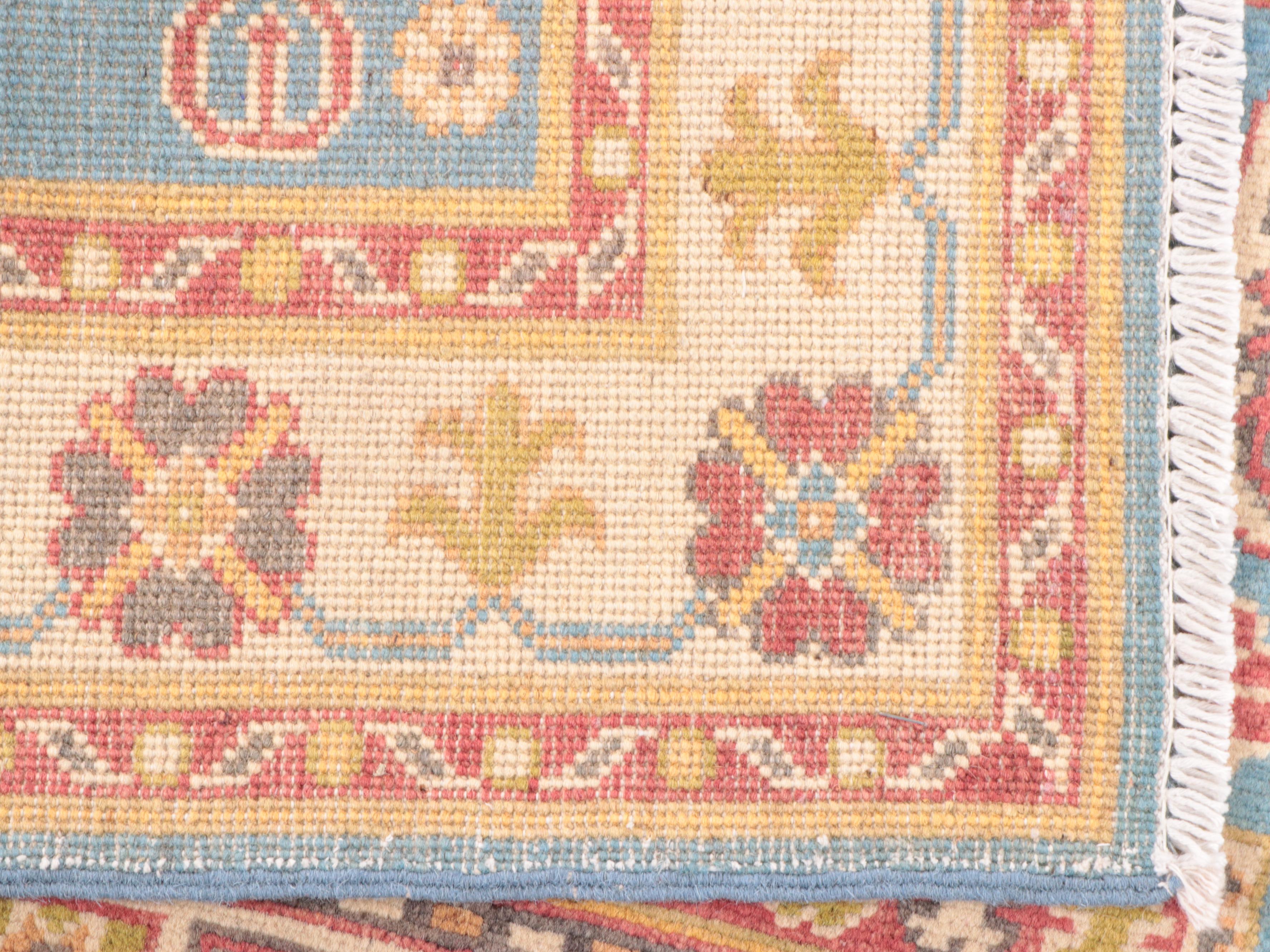 3'3 x 4'8 Hand-Knotted Pakistani Kazak Area Rug