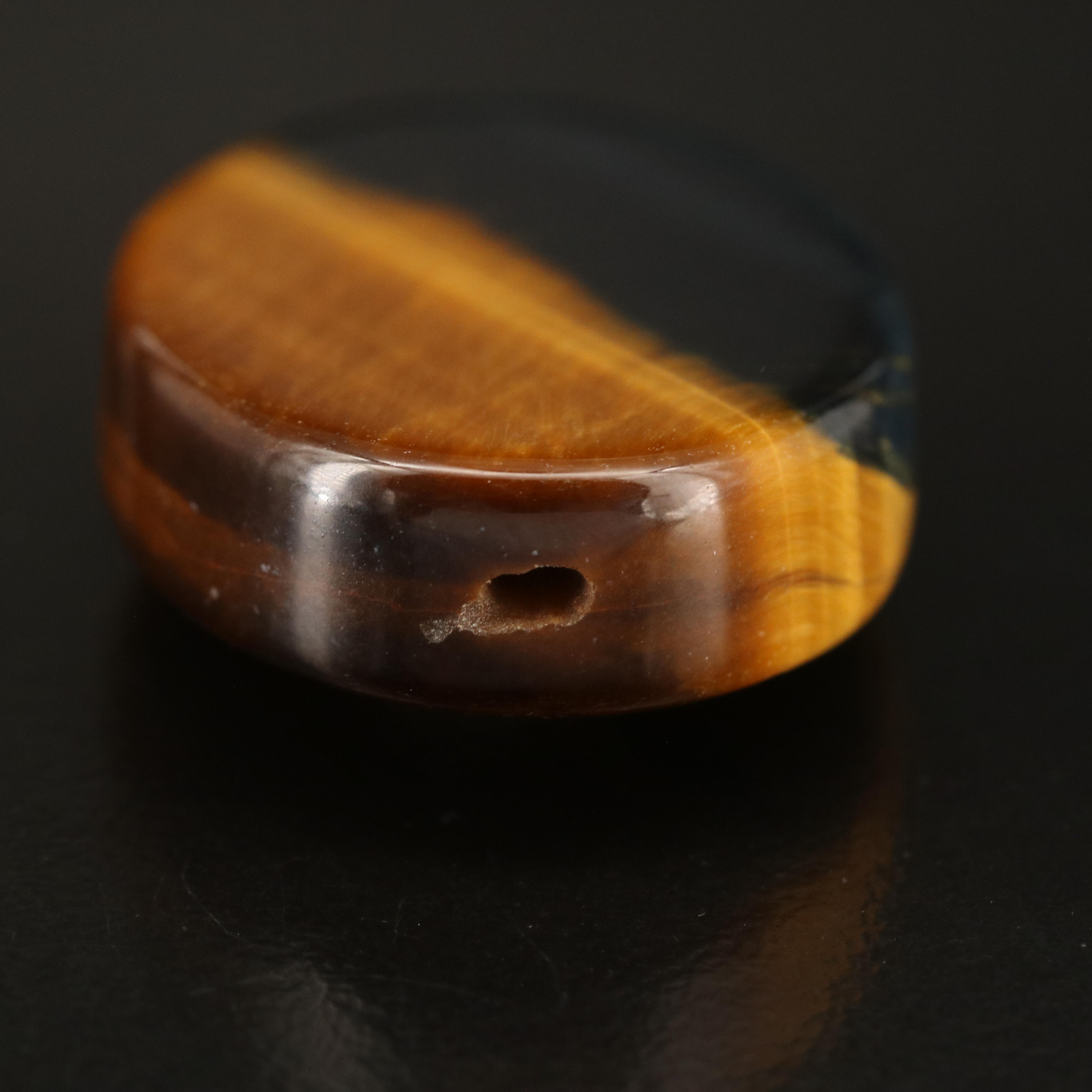 Loose Oval Tiger's Eye Tablet