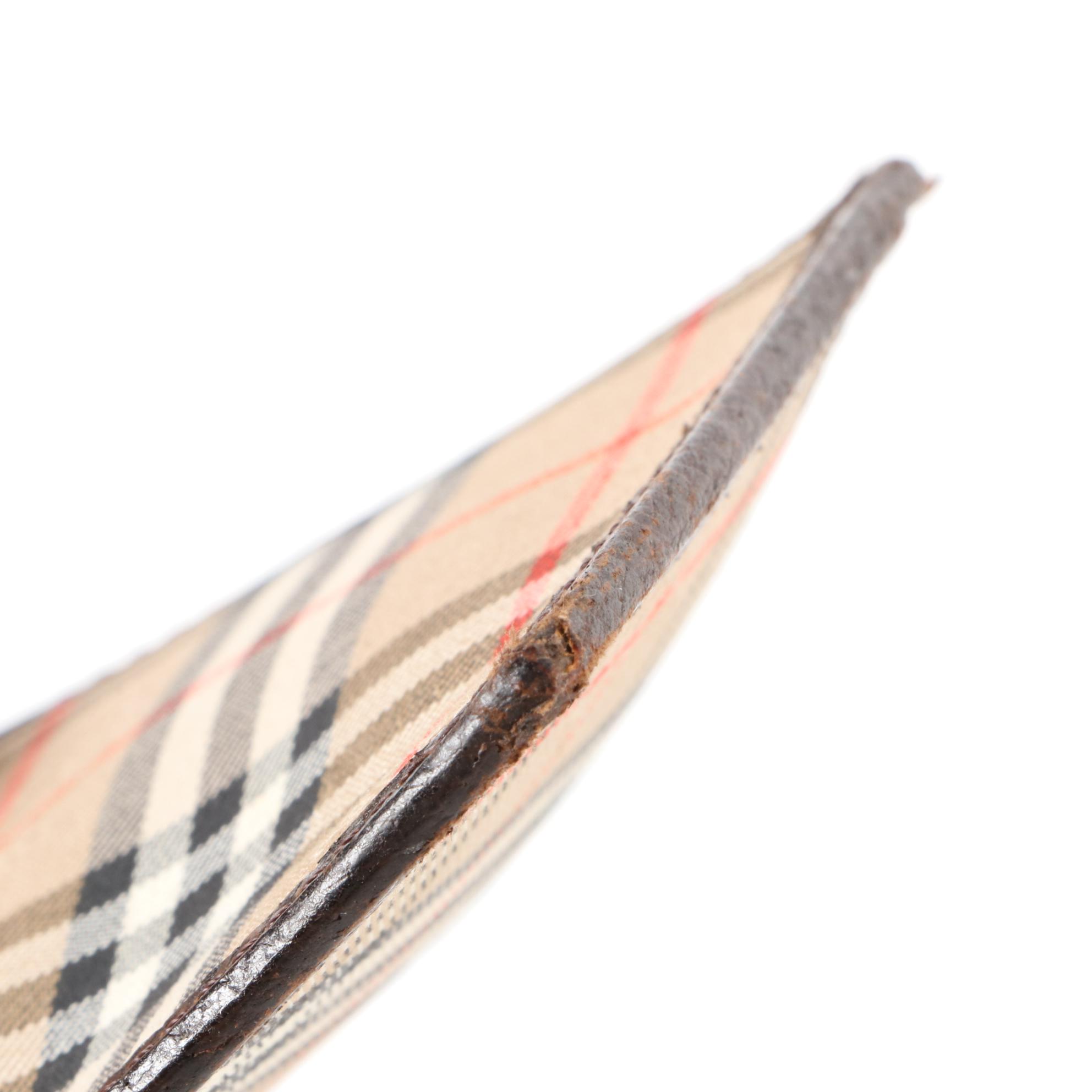 Burberry Slim Wallet in Nova Check and Leather Trim