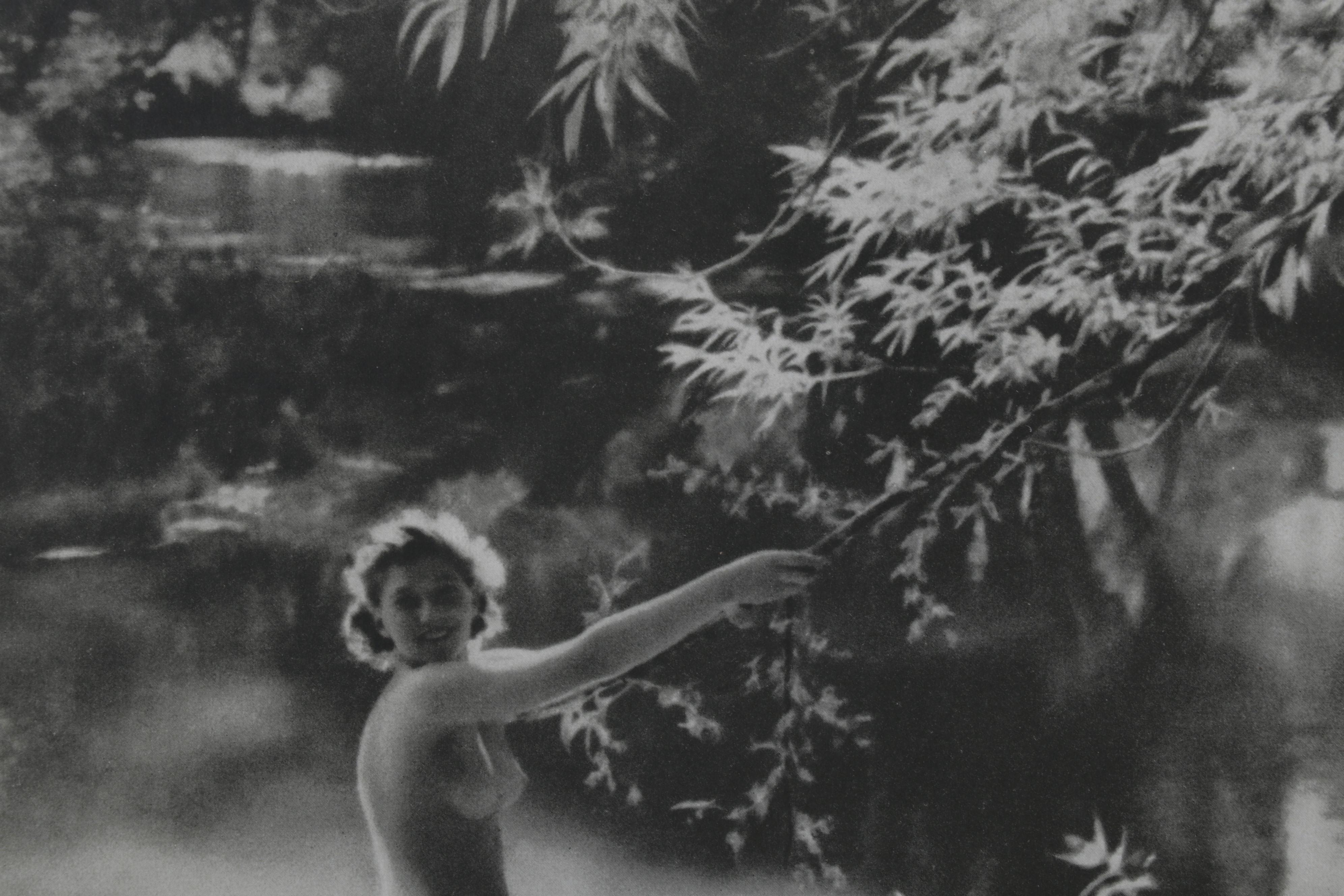 Carl Semon Female Nude Portrait Halftone From "Das Deutsche Aktwerk," Circa 1940