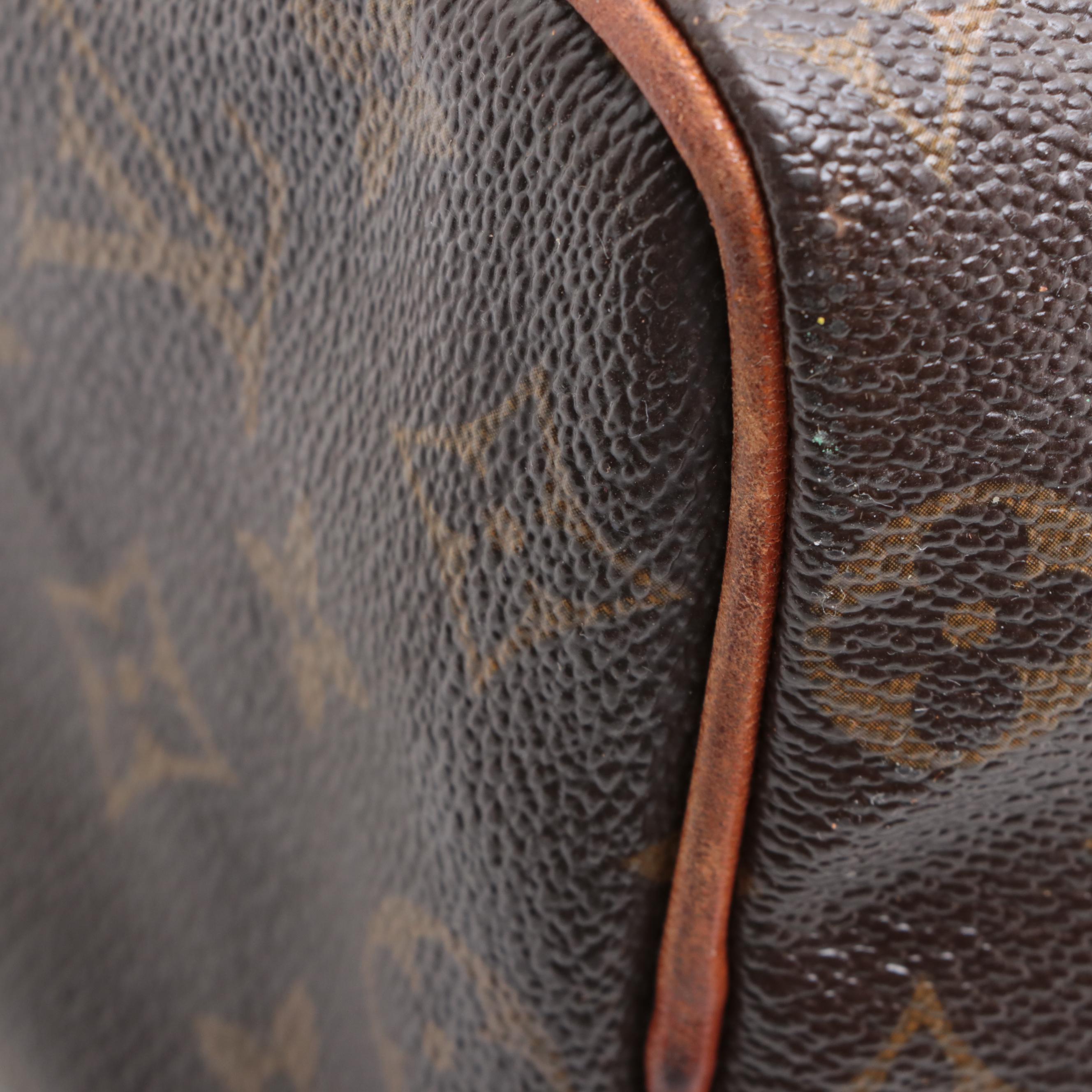 Louis Vuitton Speedy 25 Satchel in Monogram Canvas with Vachetta Leather