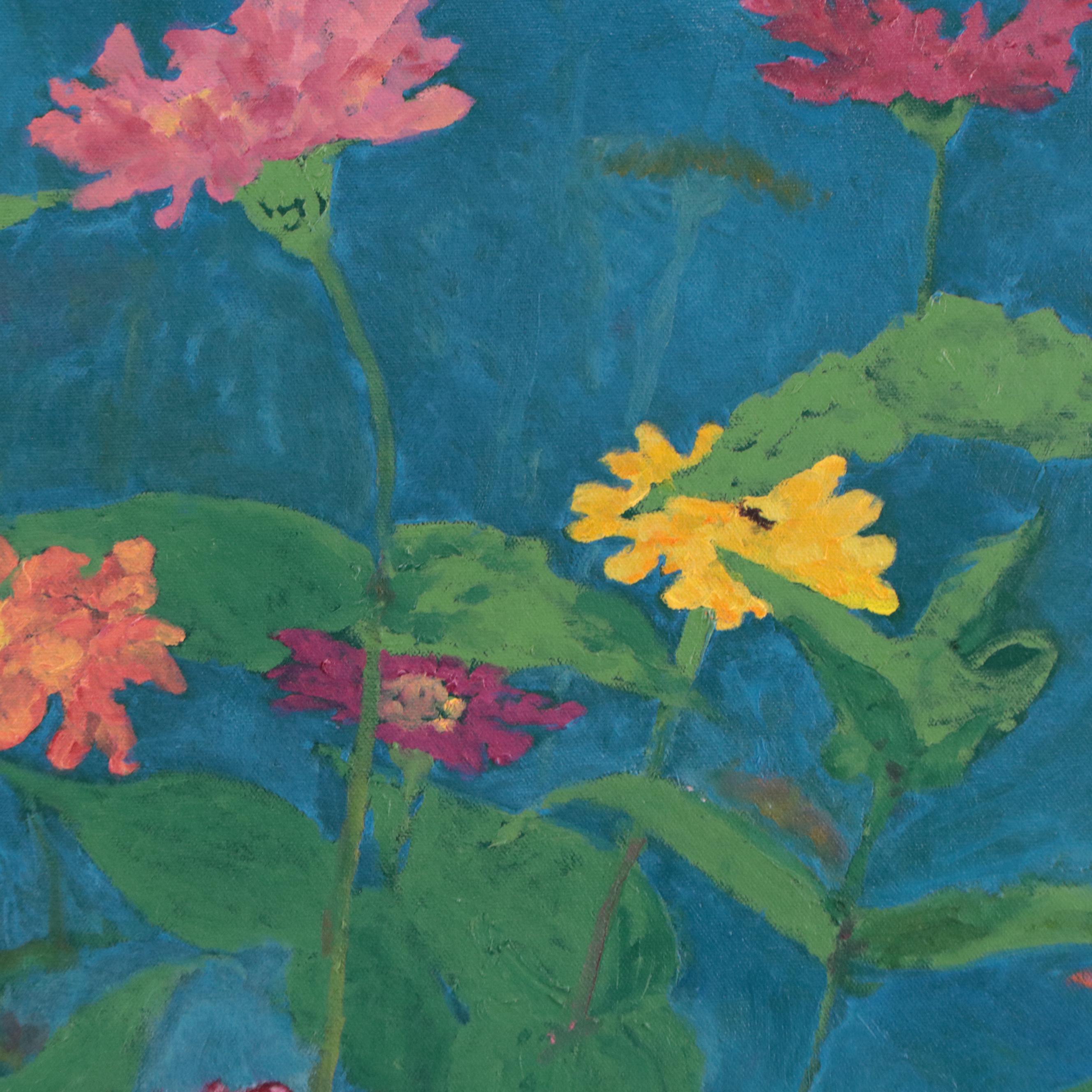 Susan Grier Floral Oil Painting, 21st Century