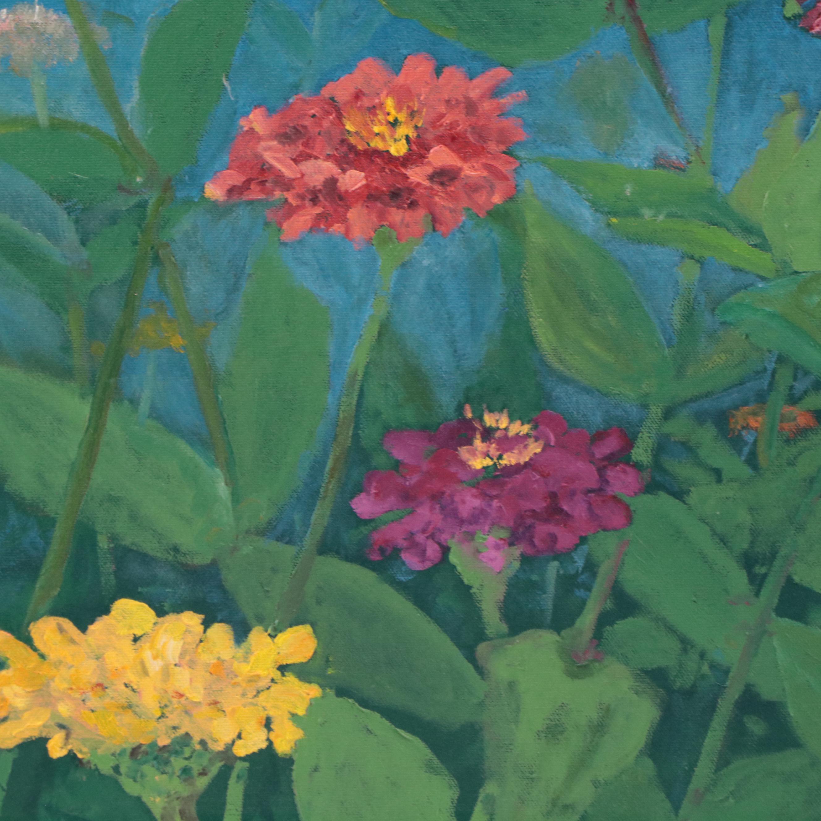 Susan Grier Floral Oil Painting, 21st Century