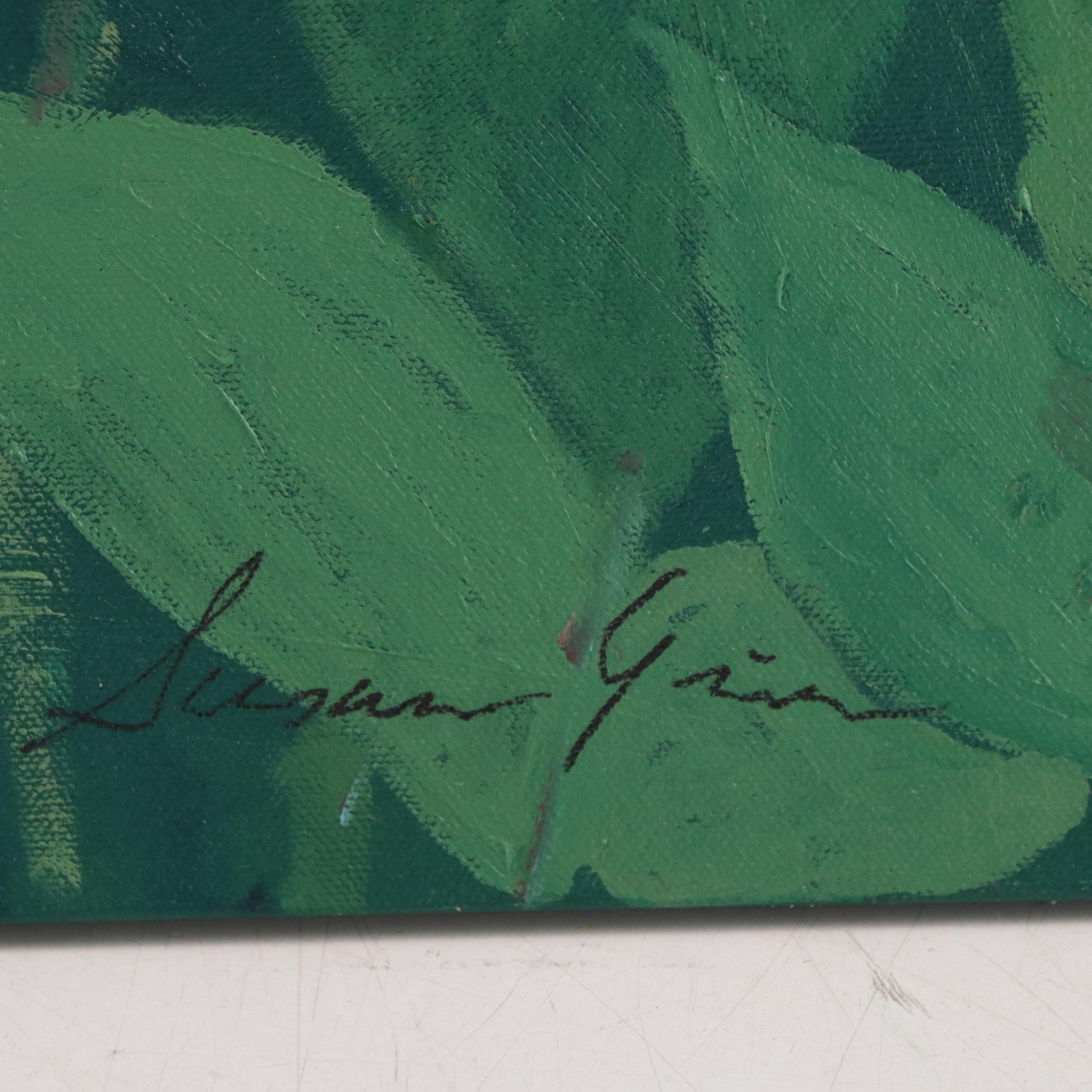 Susan Grier Floral Oil Painting, 21st Century