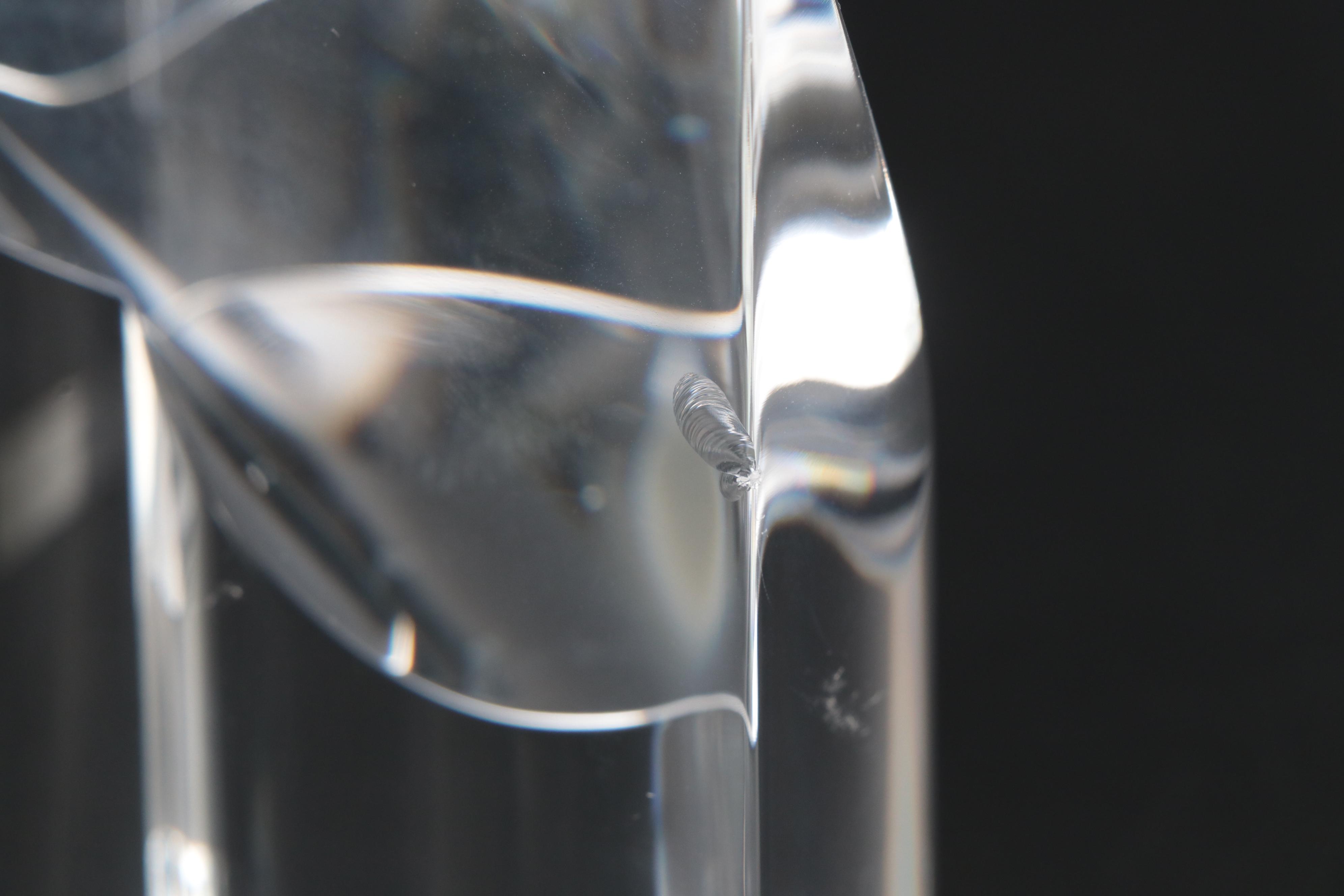 Steuben Art Glass "Heart Point Up" and "Heart Point Down" Paperweights