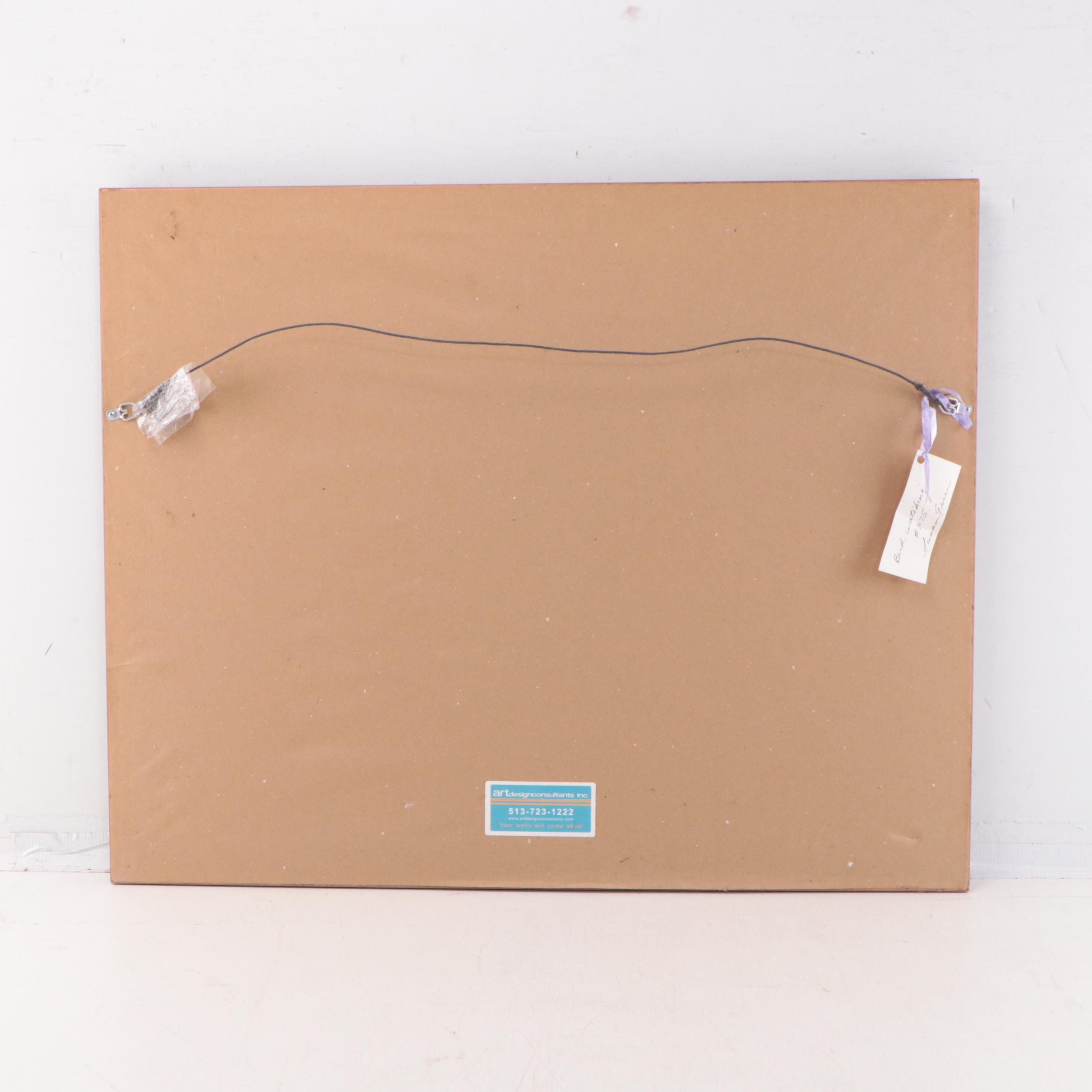 Susan Grier Watercolor Painting "Bird Watching," 21st Century