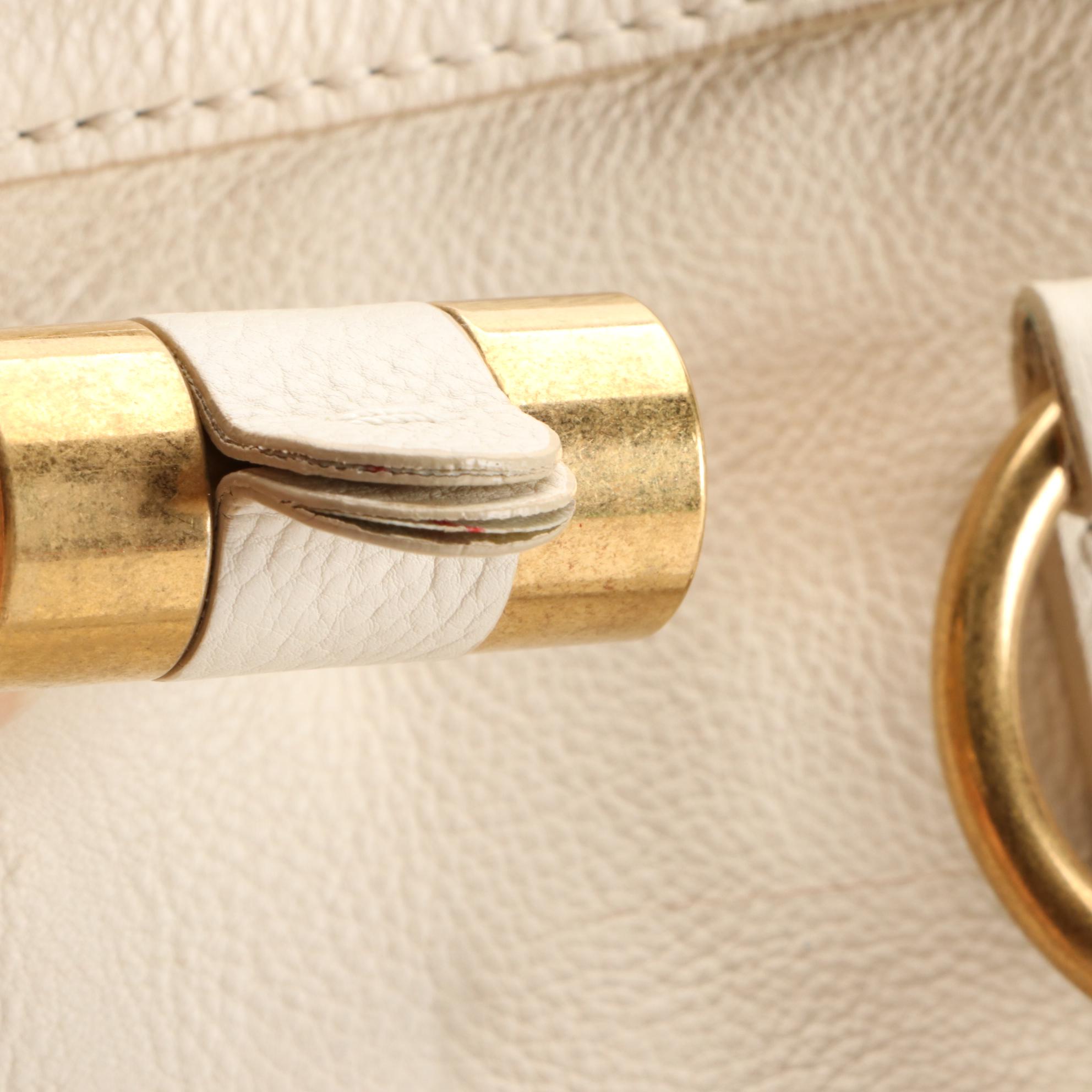 Yves Saint Laurent Muse Grained Leather Top Handle Bag