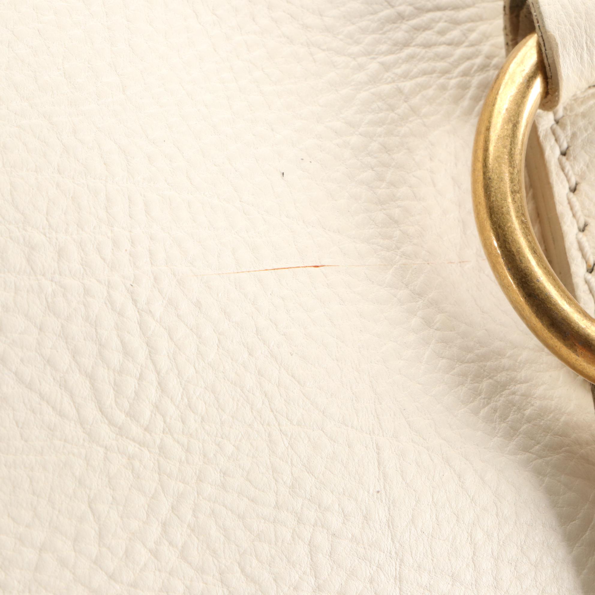 Yves Saint Laurent Muse Grained Leather Top Handle Bag