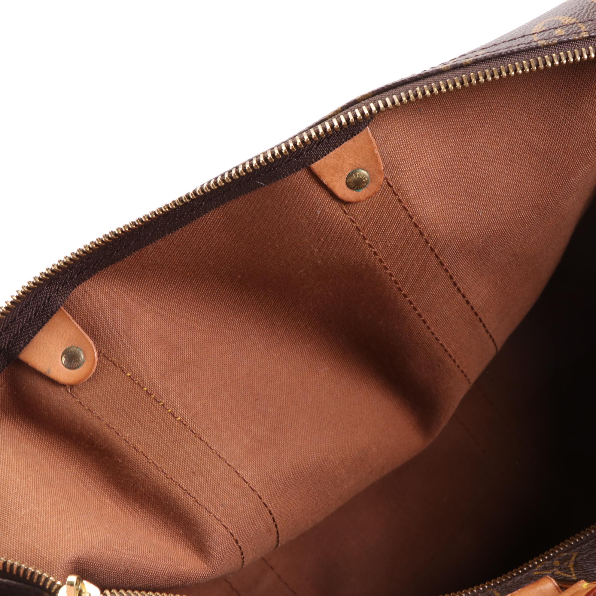 Louis Vuitton Keepall 50 in Monogram Canvas and Vachetta Leather