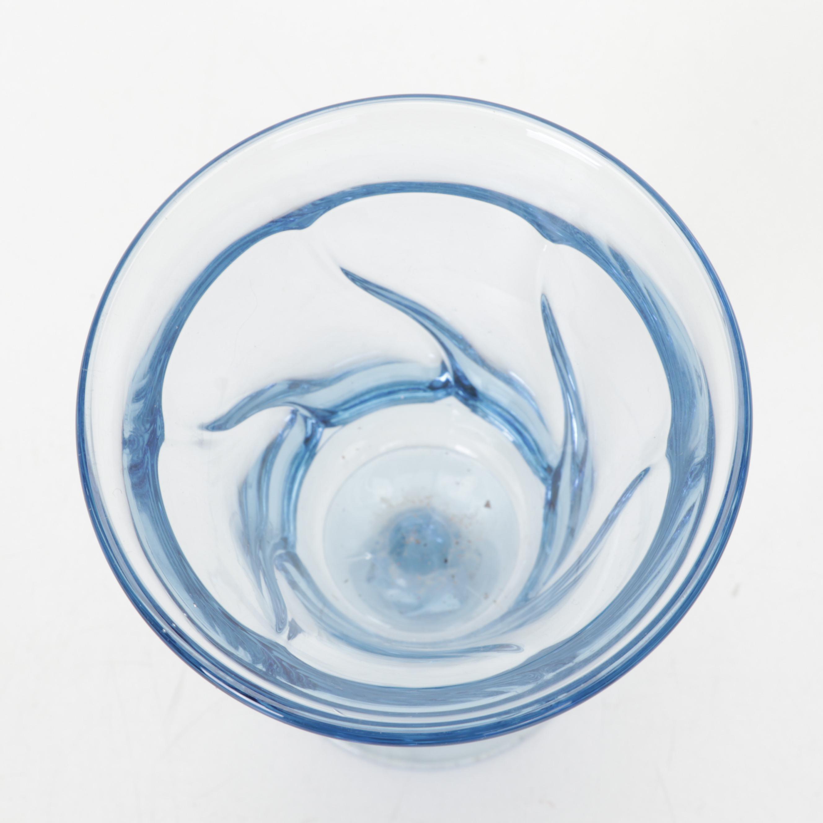 Fostoria "Jamestown Blue" Juice and Iced Tea Glasses, 1958-1982