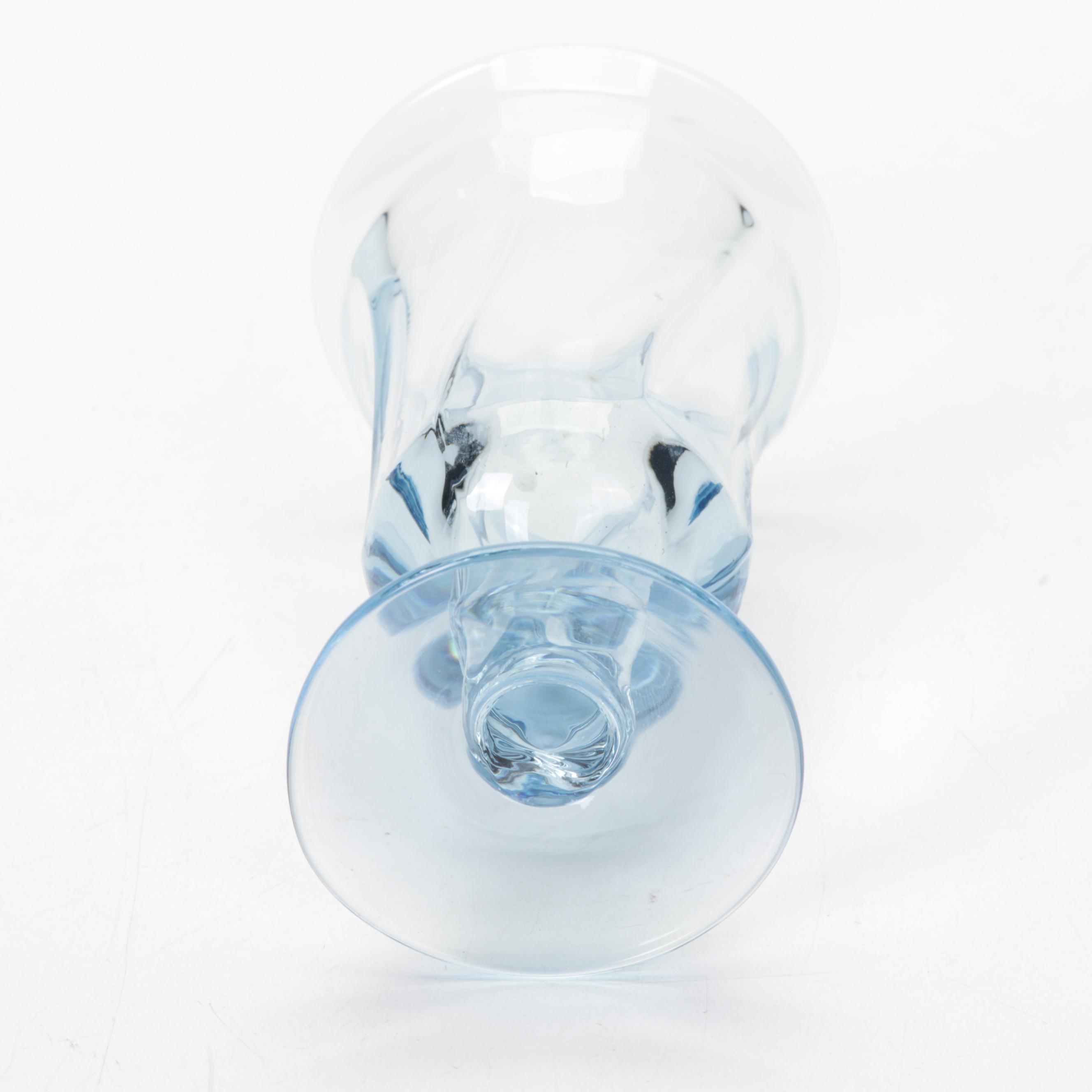 Fostoria "Jamestown Blue" Juice and Iced Tea Glasses, 1958-1982