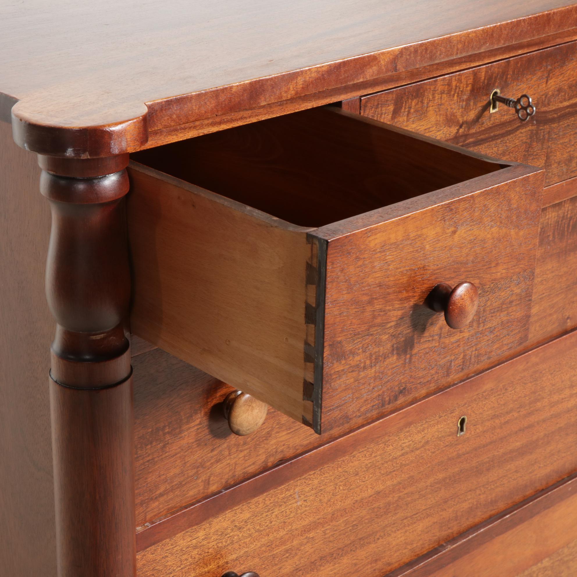 Empire Style Mahogany Chest of Drawers, Early to Mid 20th Century