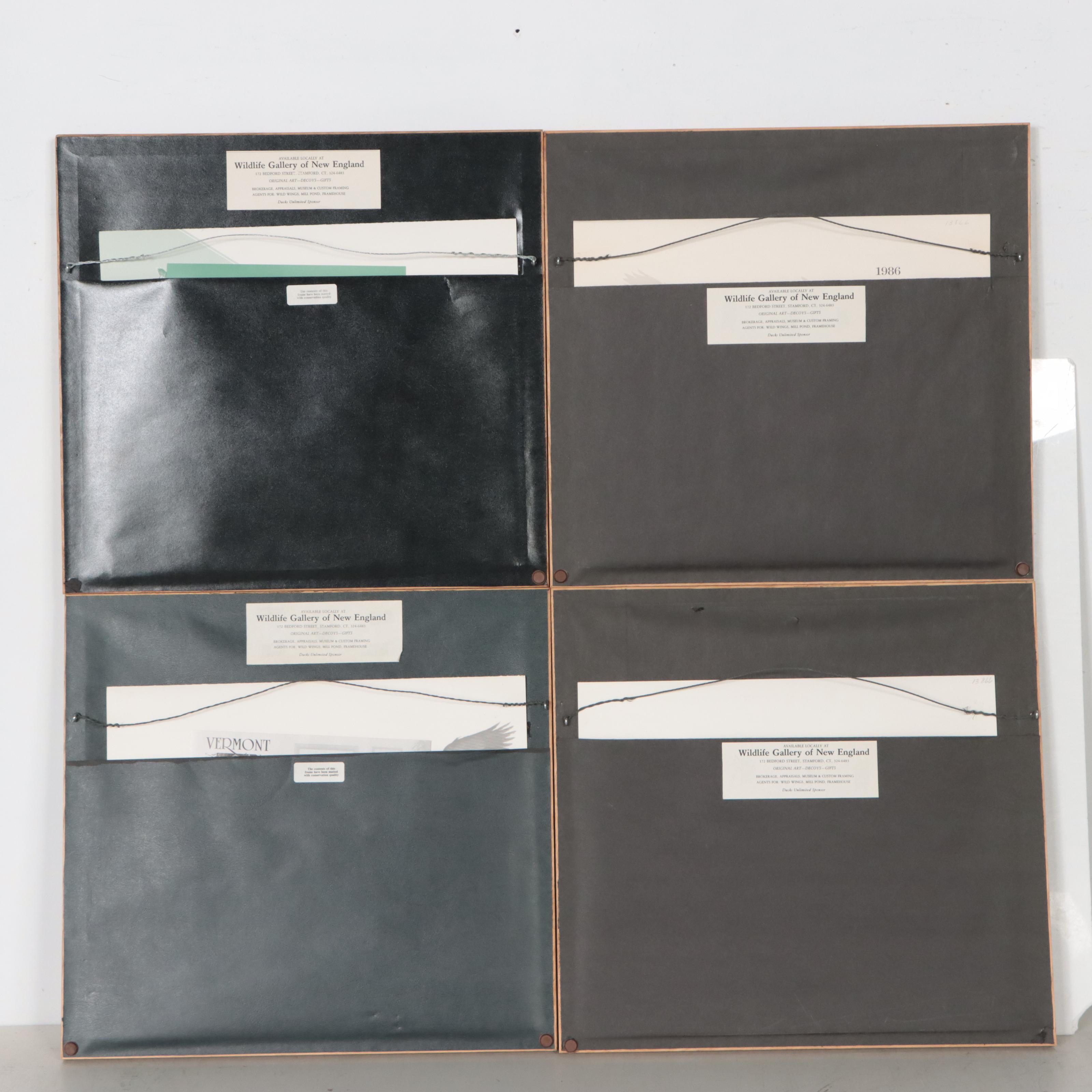 Waterfowl Themed Offset Lithographs and Postage Stamps