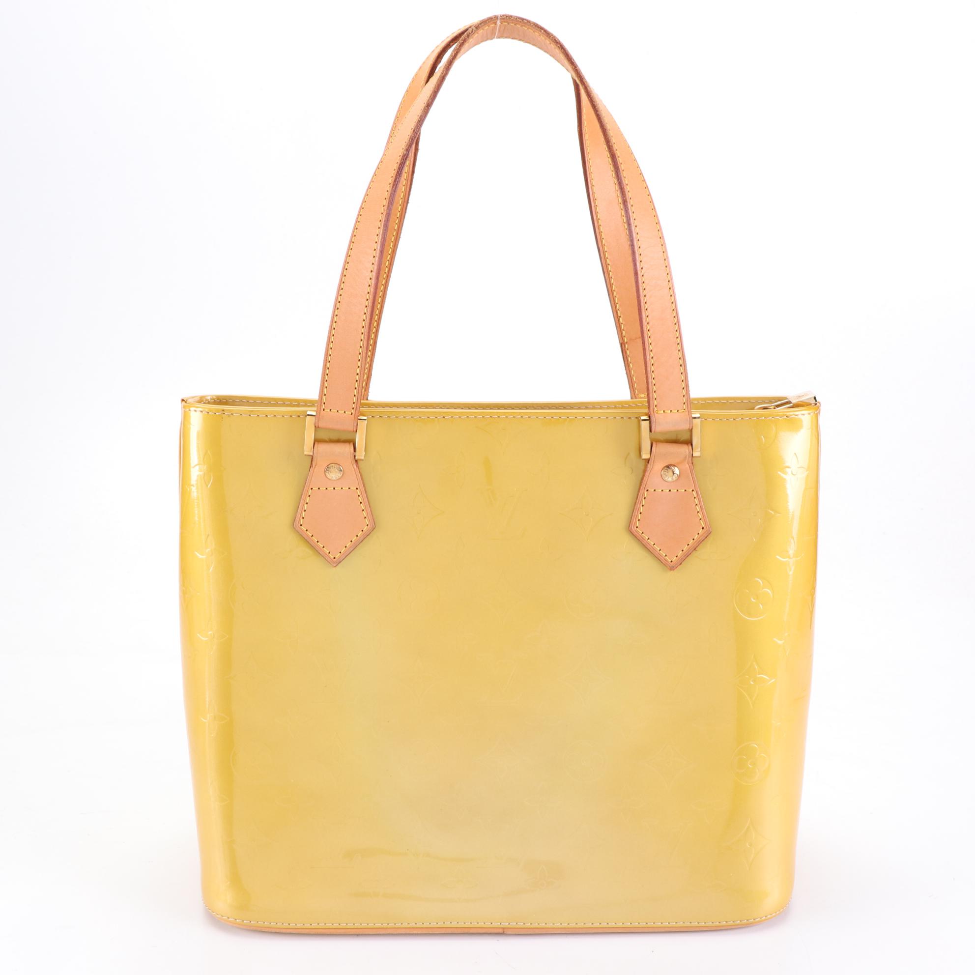 Louis Vuitton Houston Tote in Monogram Vernis and Vachetta Leather