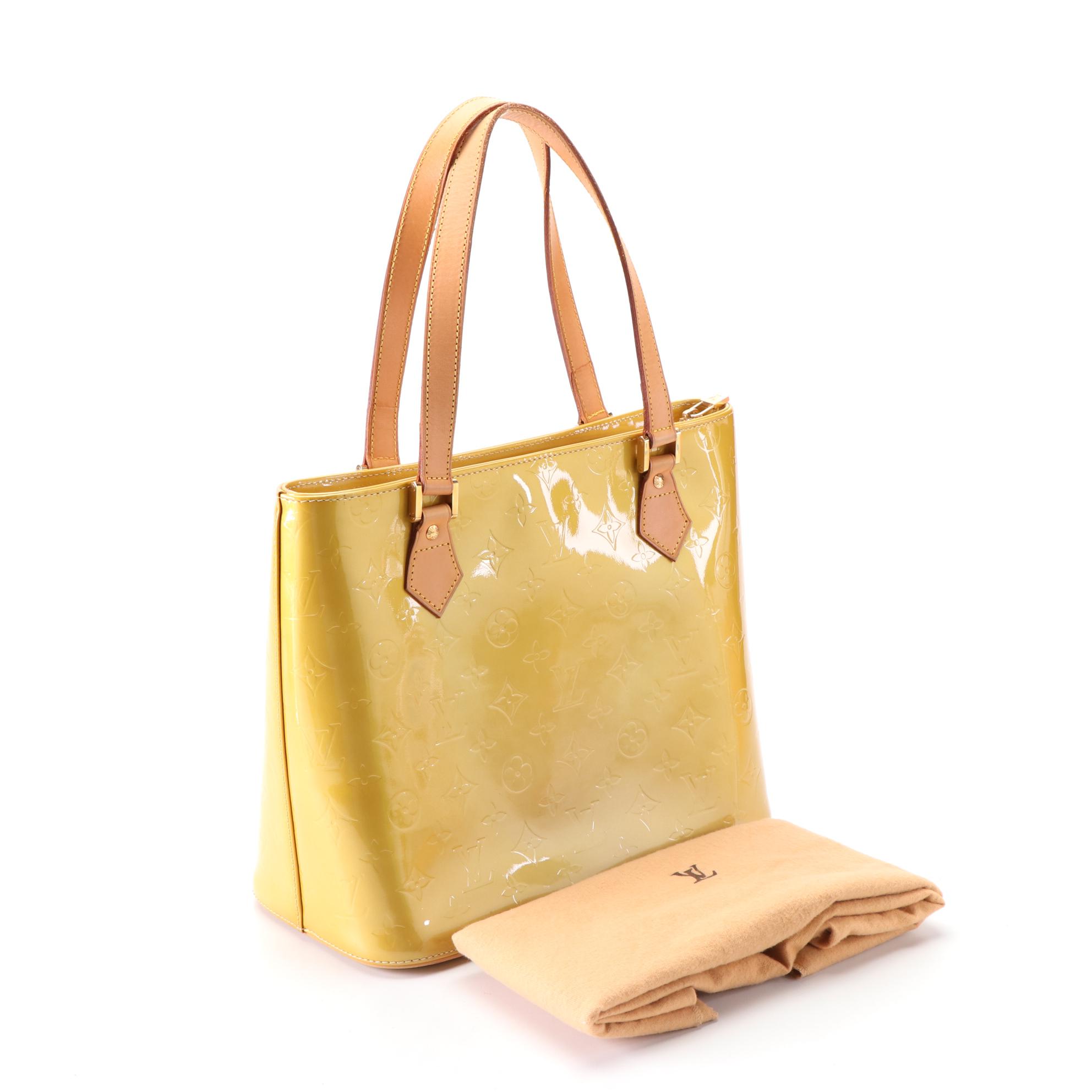 Louis Vuitton Houston Tote in Monogram Vernis and Vachetta Leather