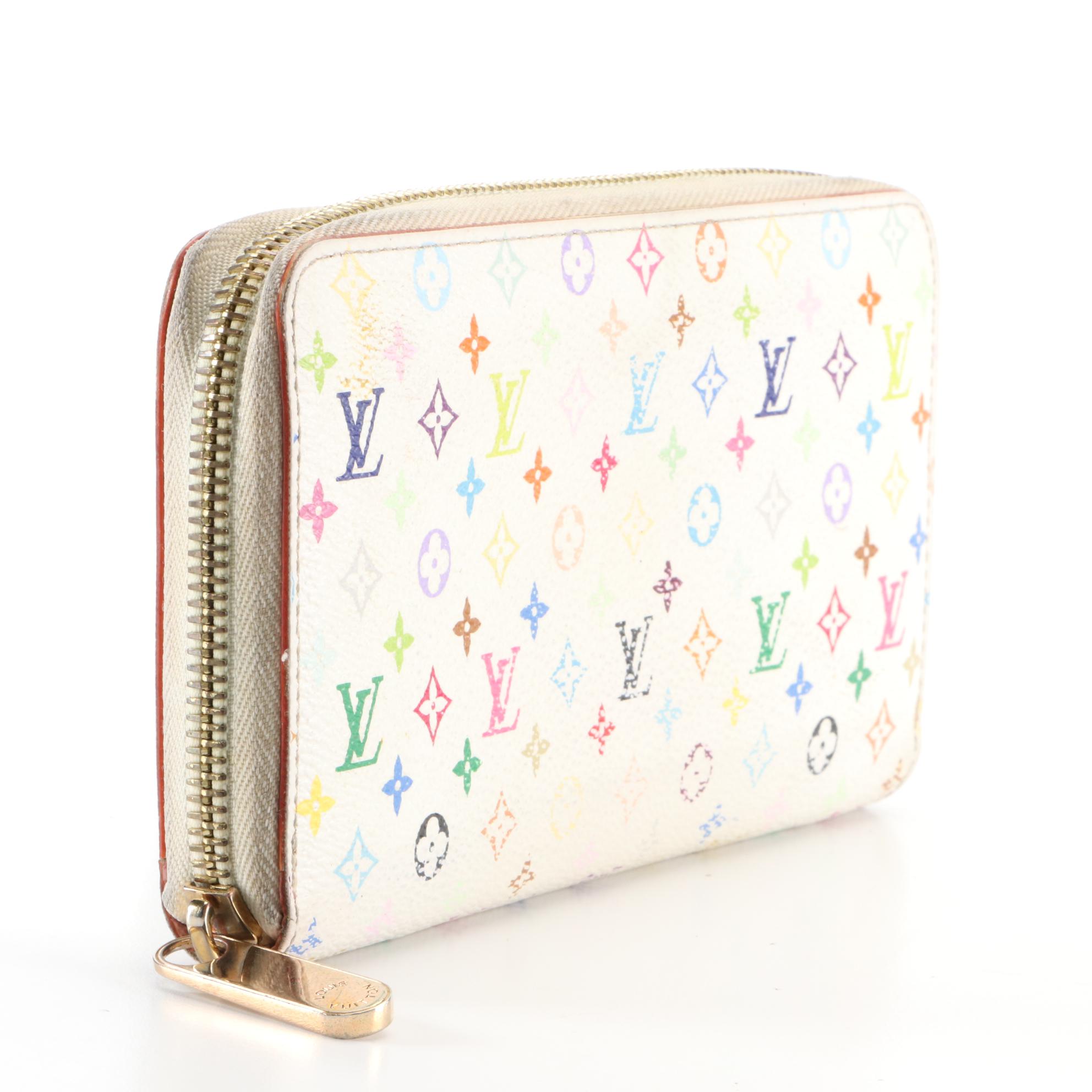 Louis Vuitton x Murakami Zippy Wallet in Multicolore Monogram Canvas