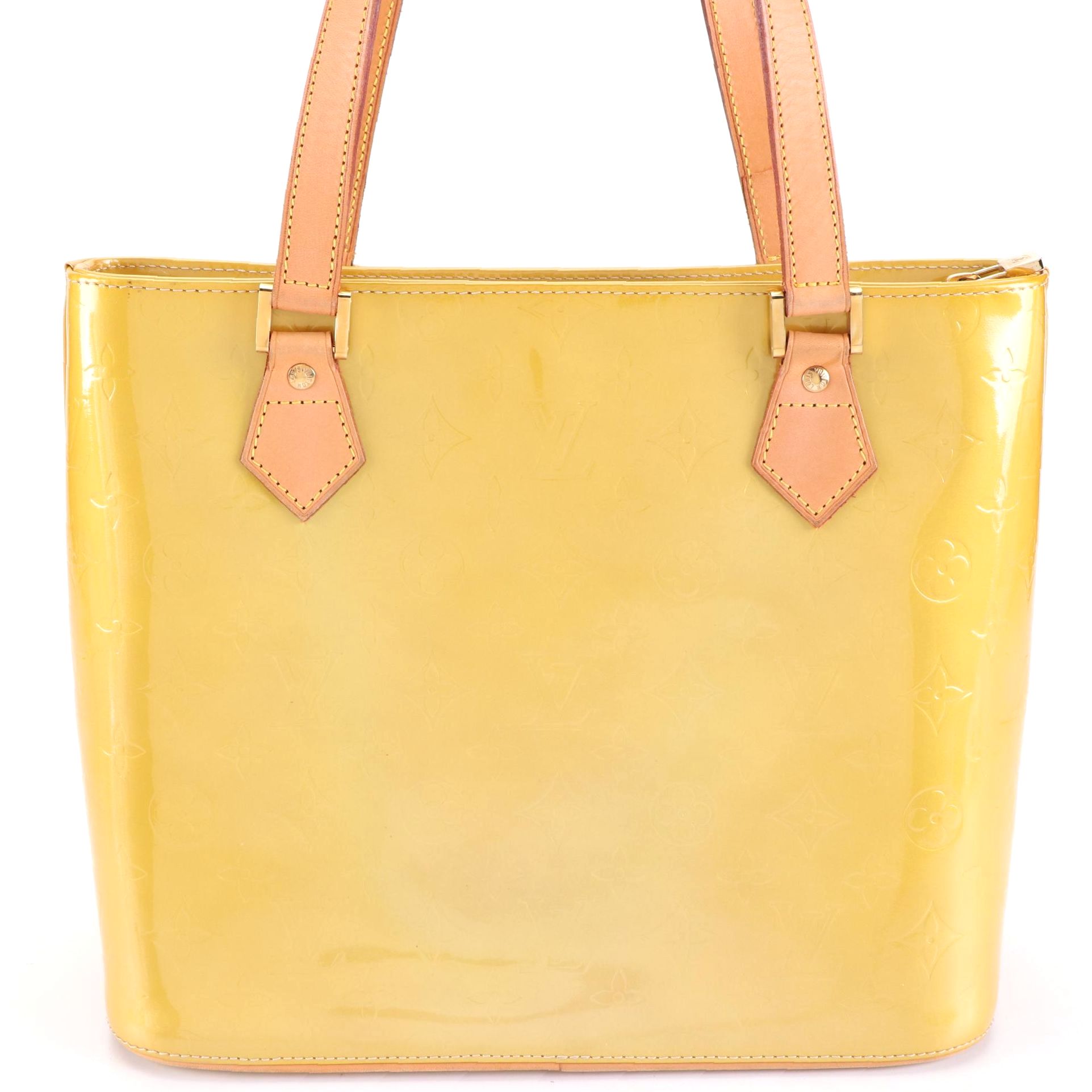 Louis Vuitton Houston Tote in Monogram Vernis and Vachetta Leather