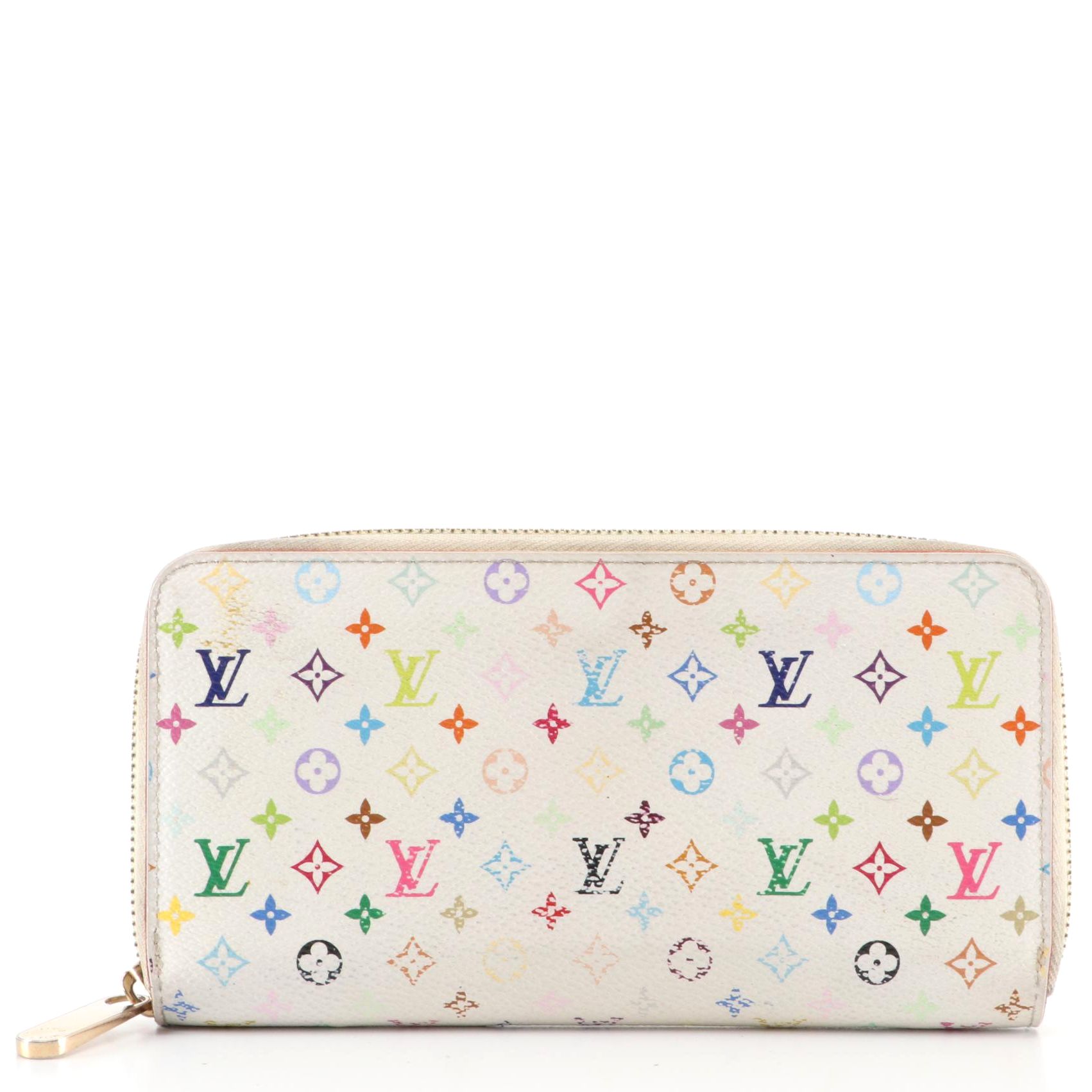 Louis Vuitton x Murakami Zippy Wallet in Multicolore Monogram Canvas