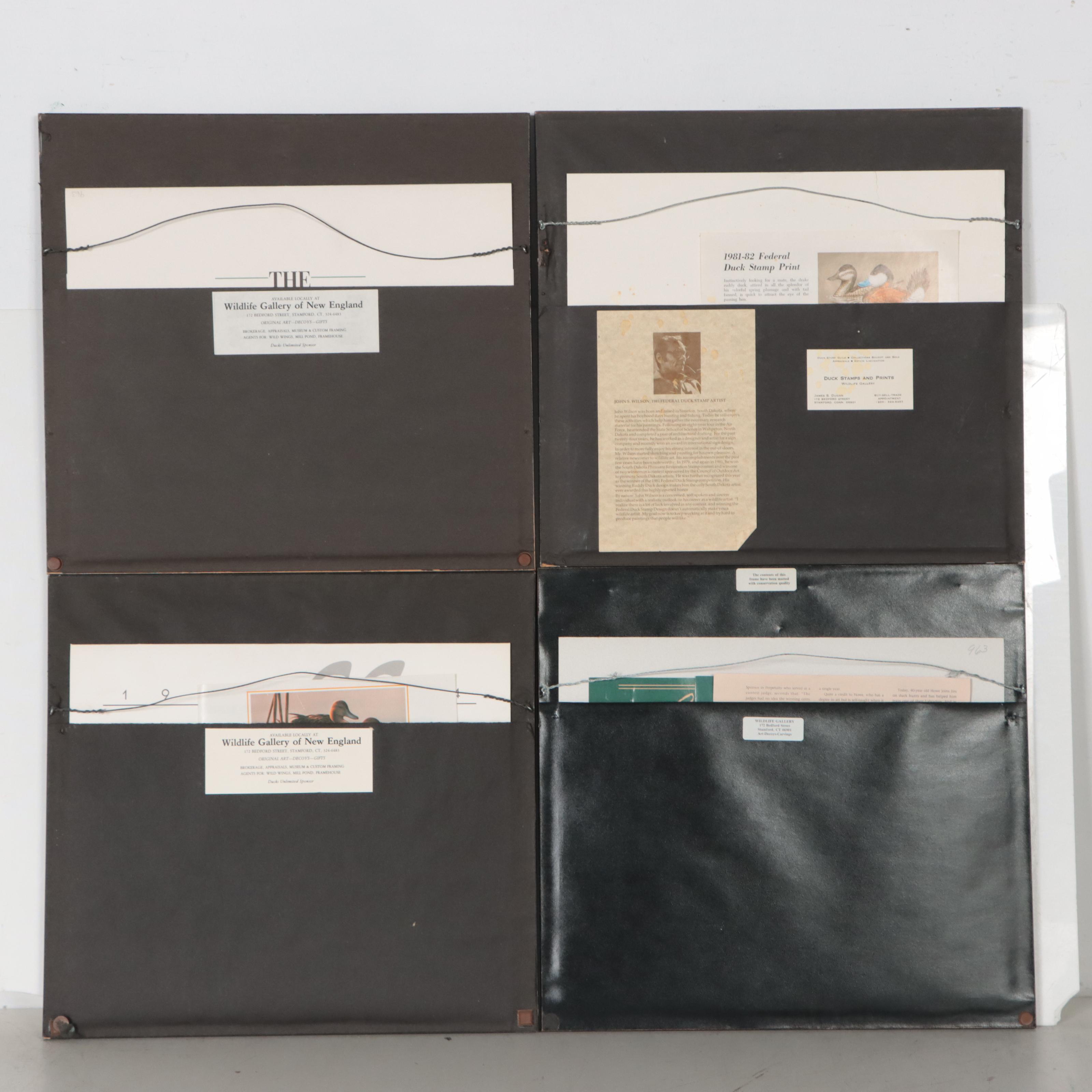 Waterfowl Themed Offset Lithographs and Postage Stamps