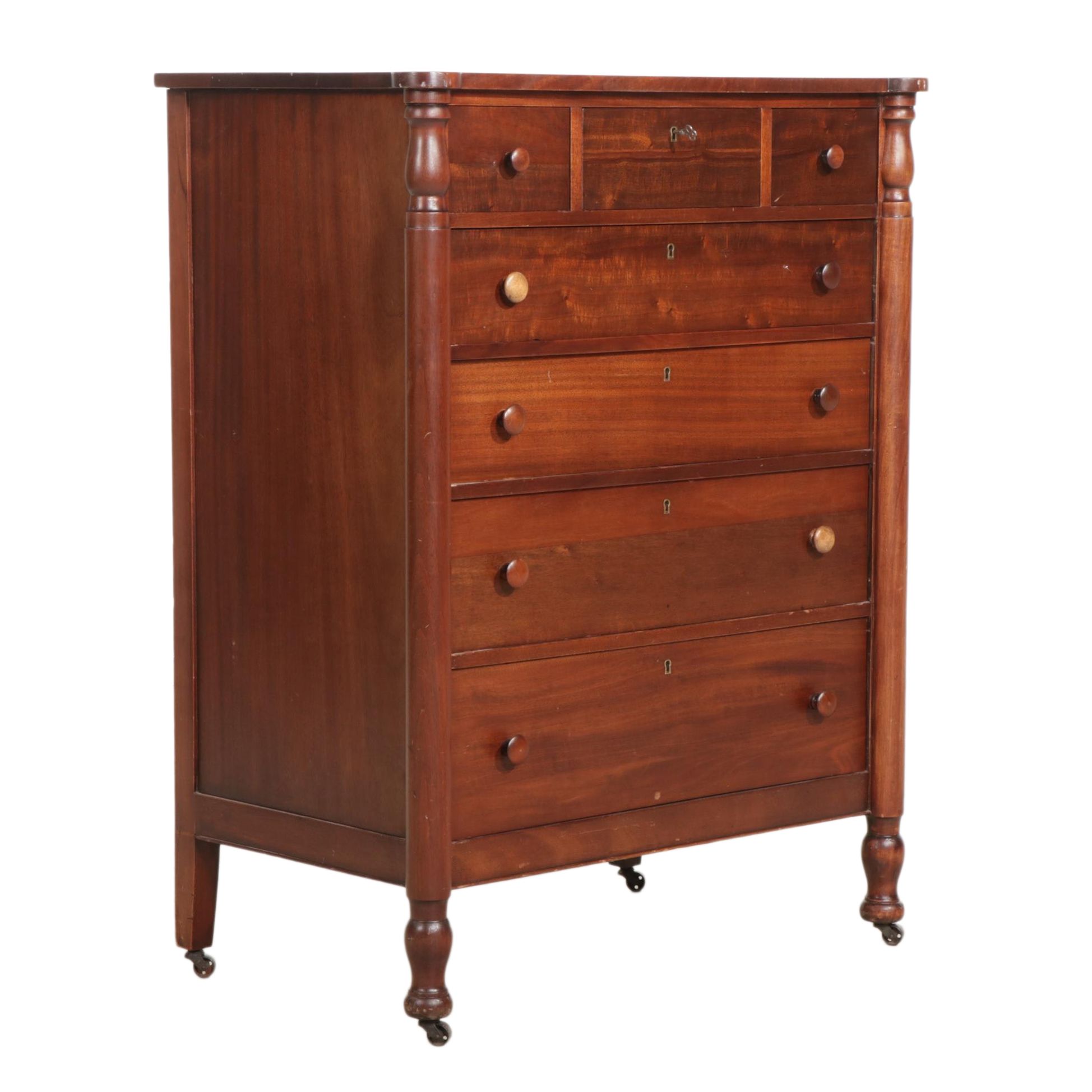 Empire Style Mahogany Chest of Drawers, Early to Mid 20th Century
