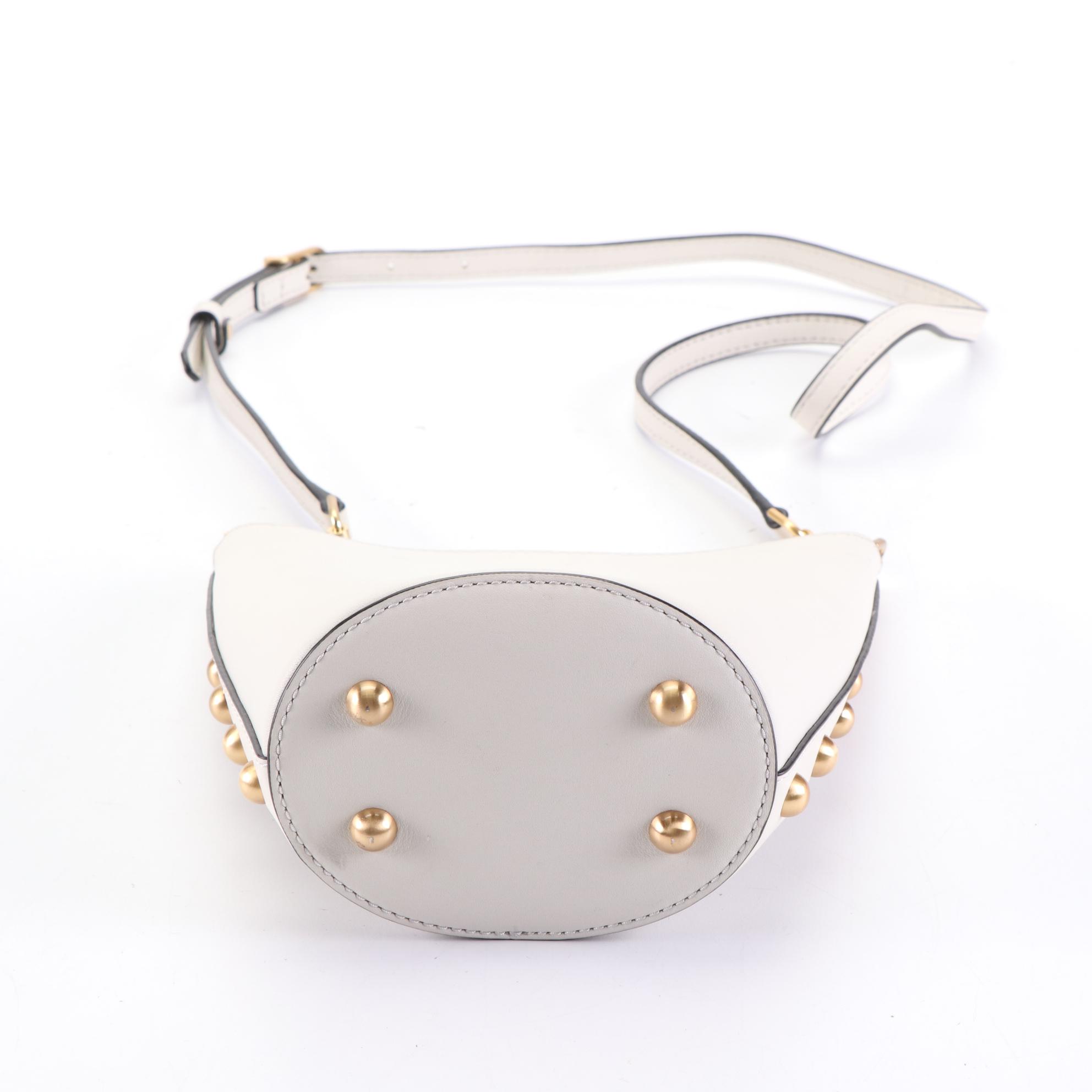 Isaac Mizrahi Bicolor Leather Tote and Flynn Off-White Leather Shoulder Bags