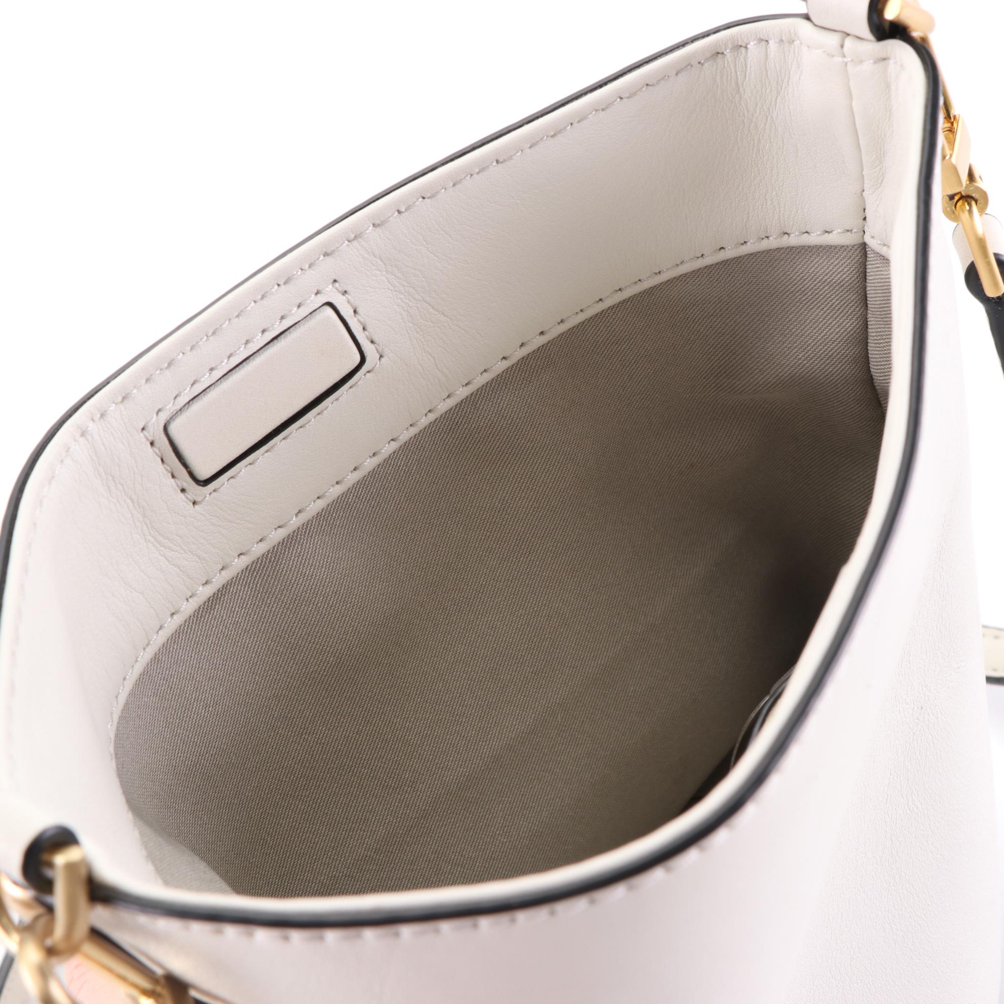 Isaac Mizrahi Bicolor Leather Tote and Flynn Off-White Leather Shoulder Bags