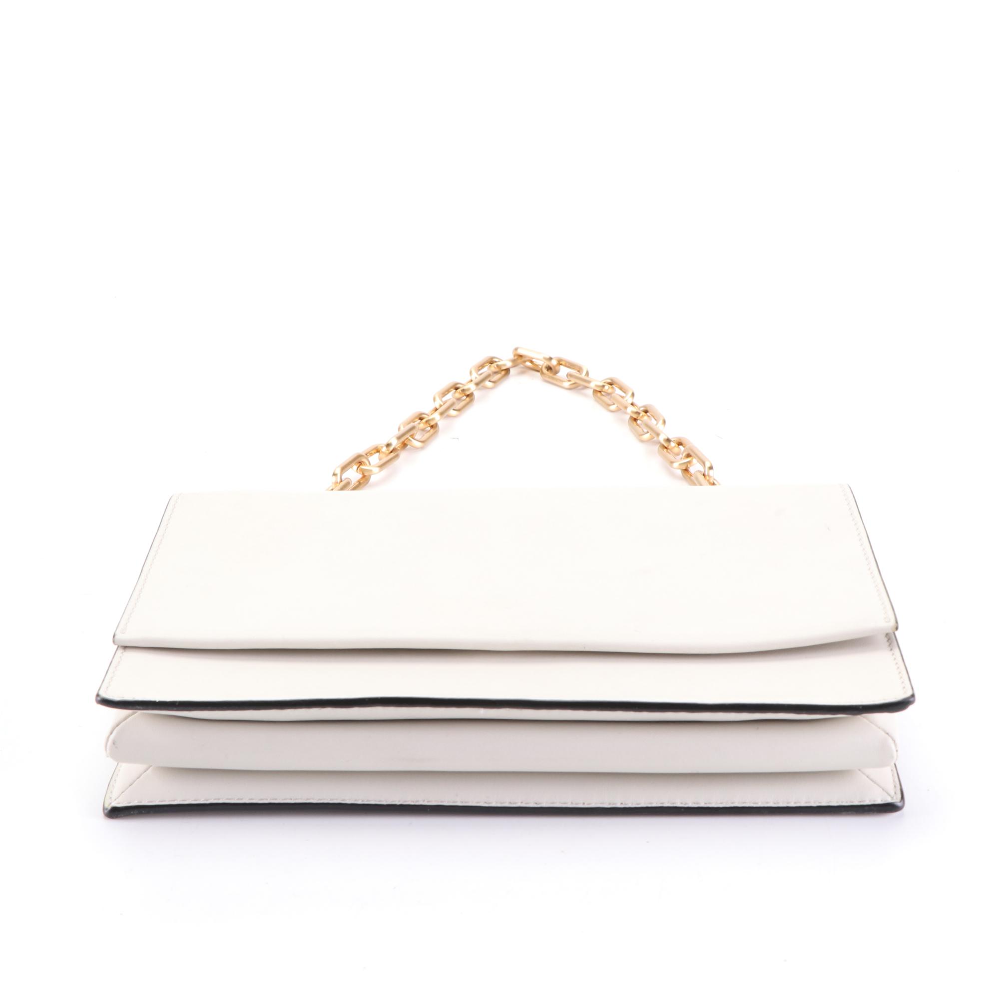 Isaac Mizrahi Bicolor Leather Tote and Flynn Off-White Leather Shoulder Bags