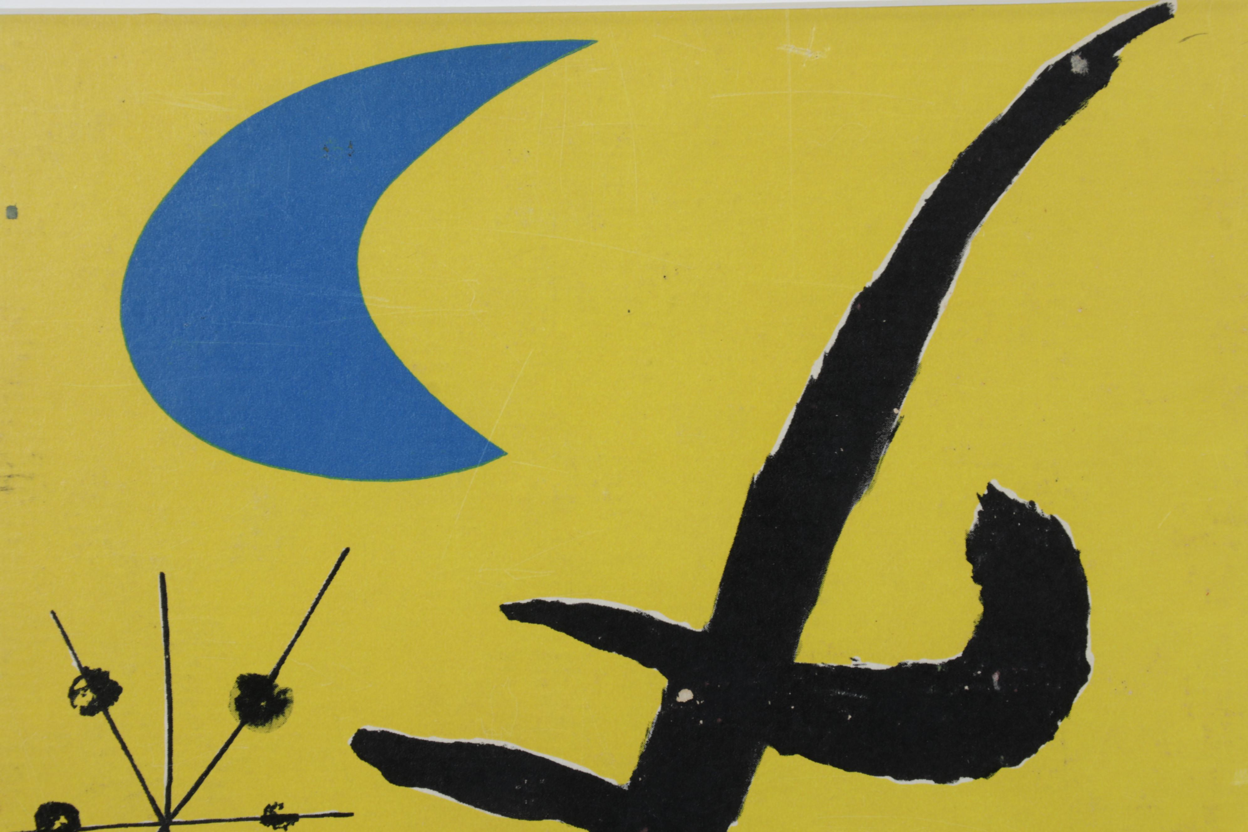 Joan Miró Color Lithograph for Henri Cartier-Bresson's "The Europeans," 1955