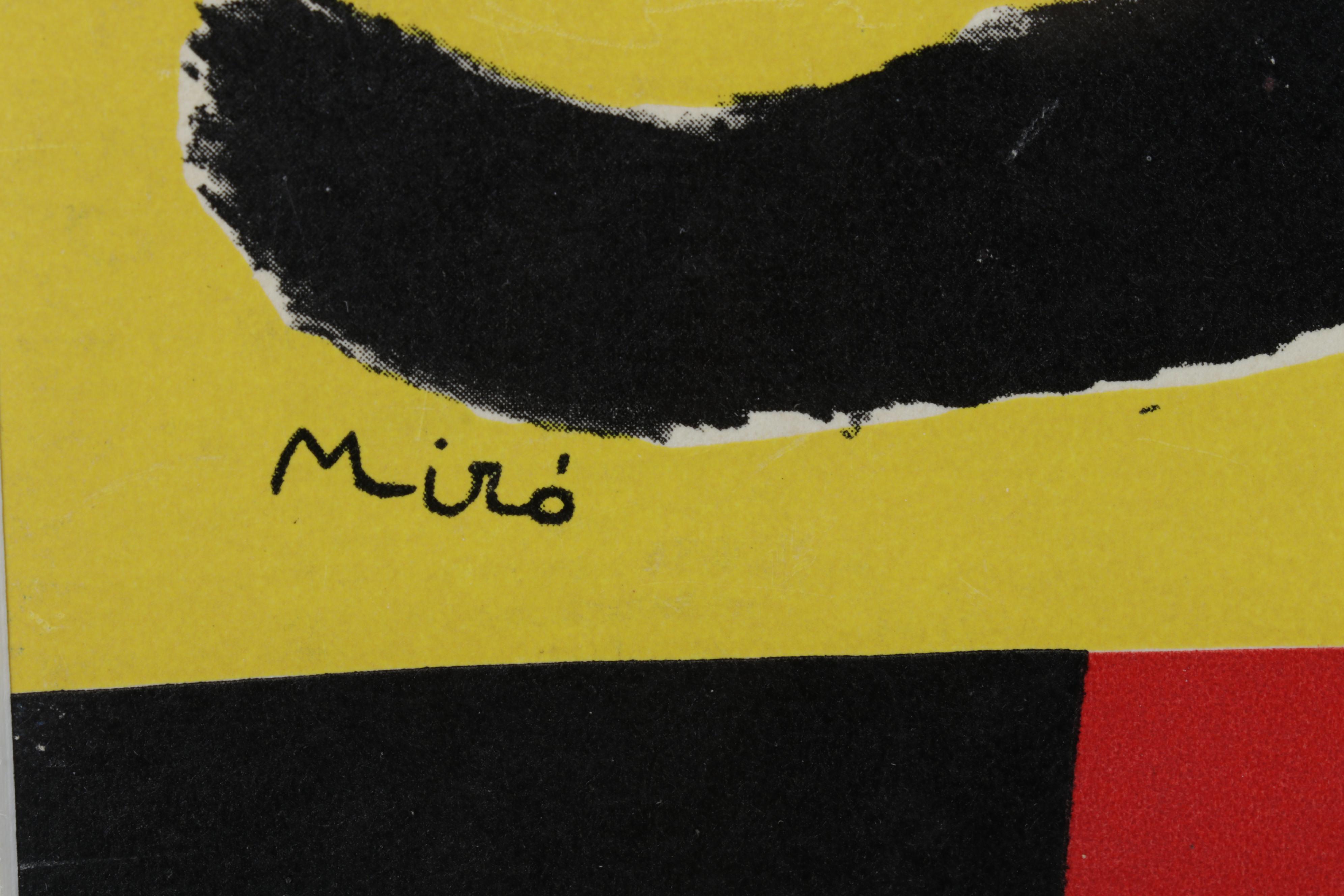 Joan Miró Color Lithograph for Henri Cartier-Bresson's "The Europeans," 1955