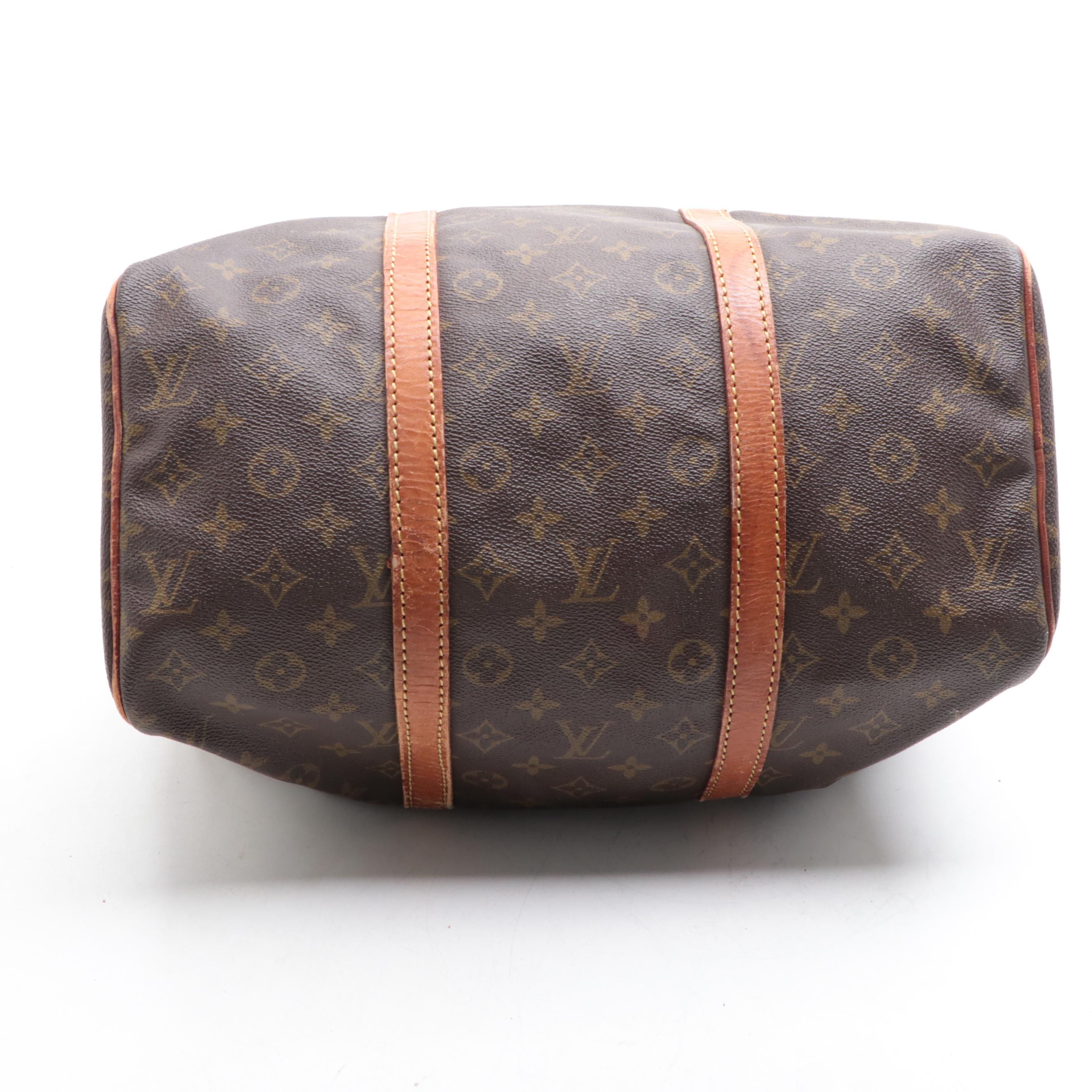 Louis Vuitton Sac Souple 35 in Monogram Canvas and Vachetta Leather