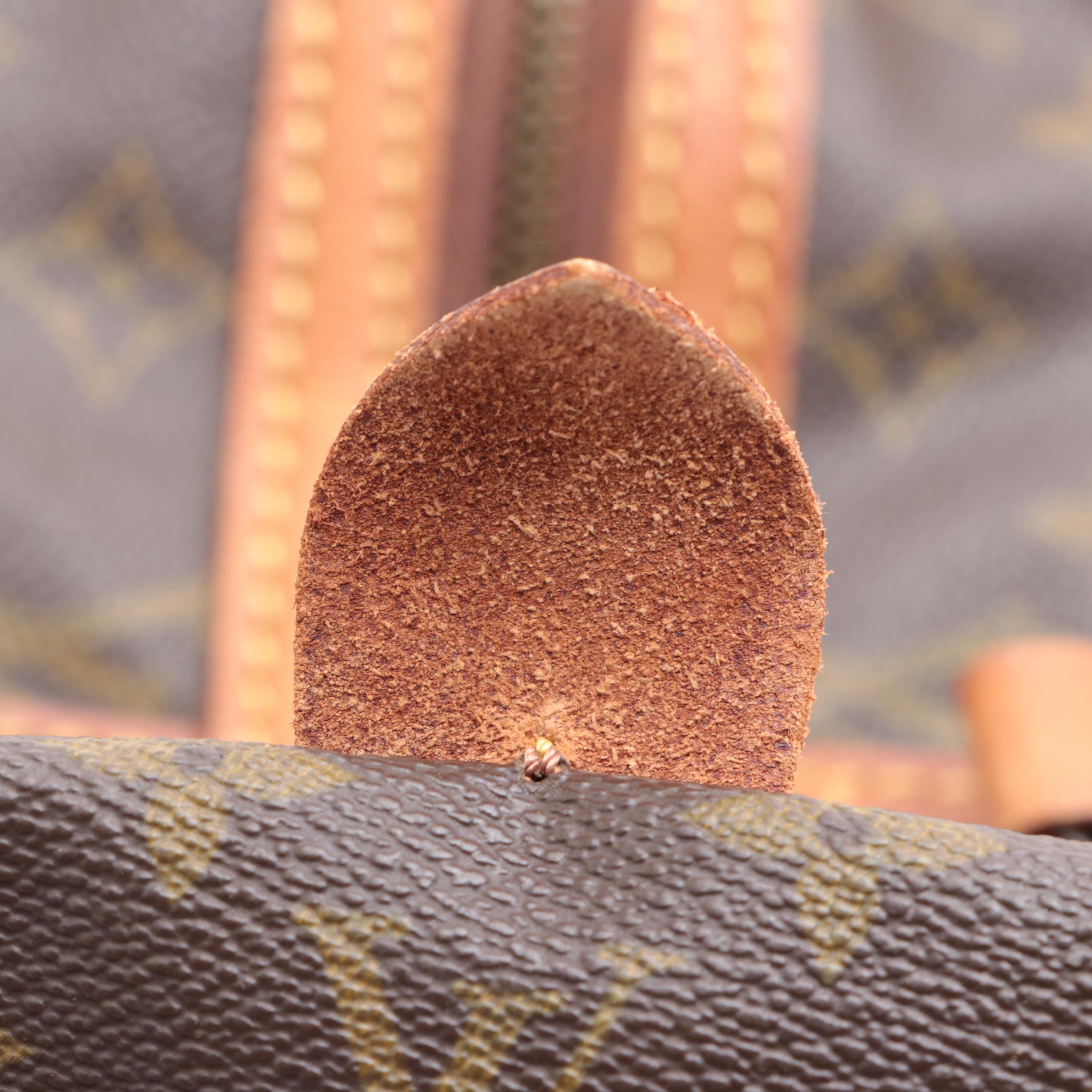 Louis Vuitton Sac Souple 35 in Monogram Canvas and Vachetta Leather