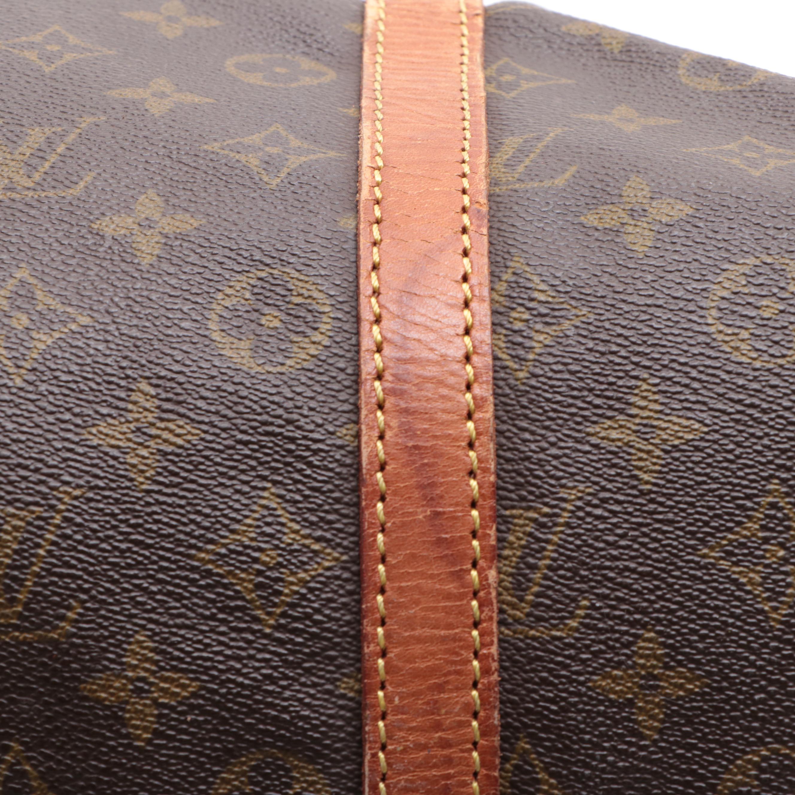 Louis Vuitton Sac Souple 35 in Monogram Canvas and Vachetta Leather