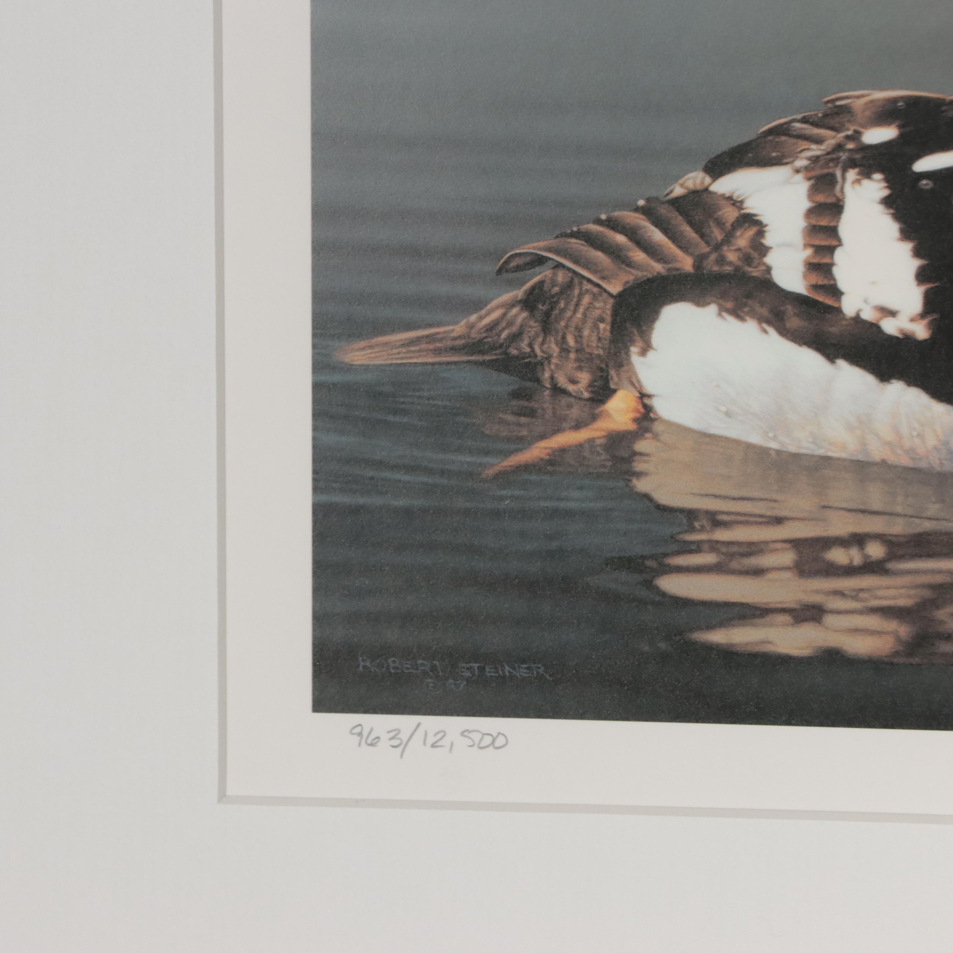 Waterfowl Themed Offset Lithographs and Postage Stamps