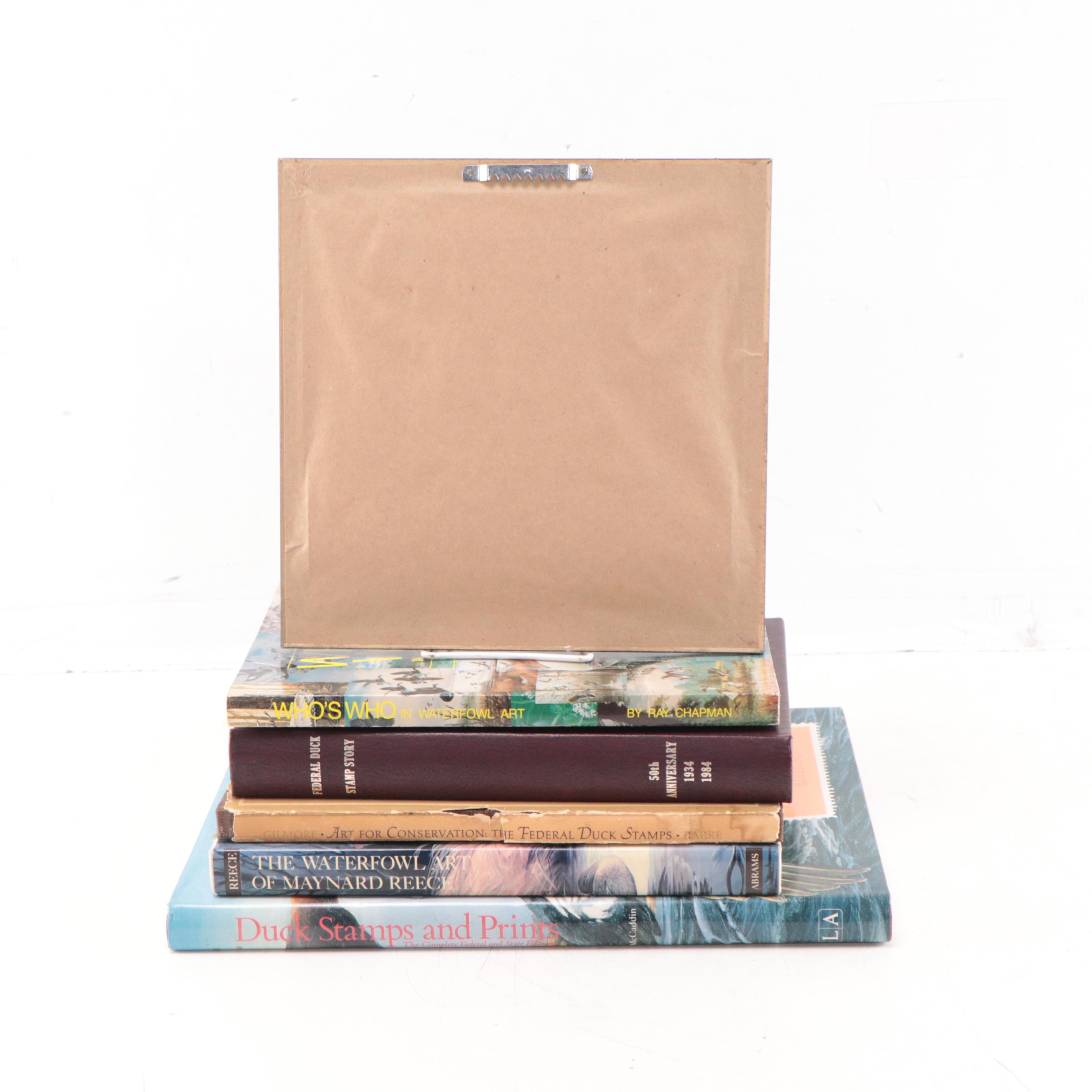 Ducks Unlimited Hand-Painted Resin Plaque With Stamp, Duck Books